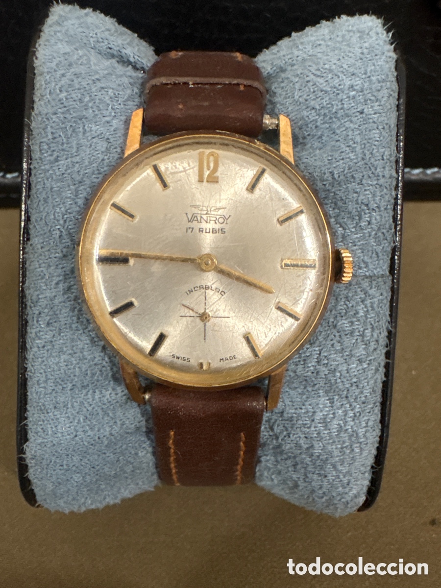 Relojes de pulsera: Antiguo reloj VANROY de carga manual,32mm sin contar corona*FUNCIONA*