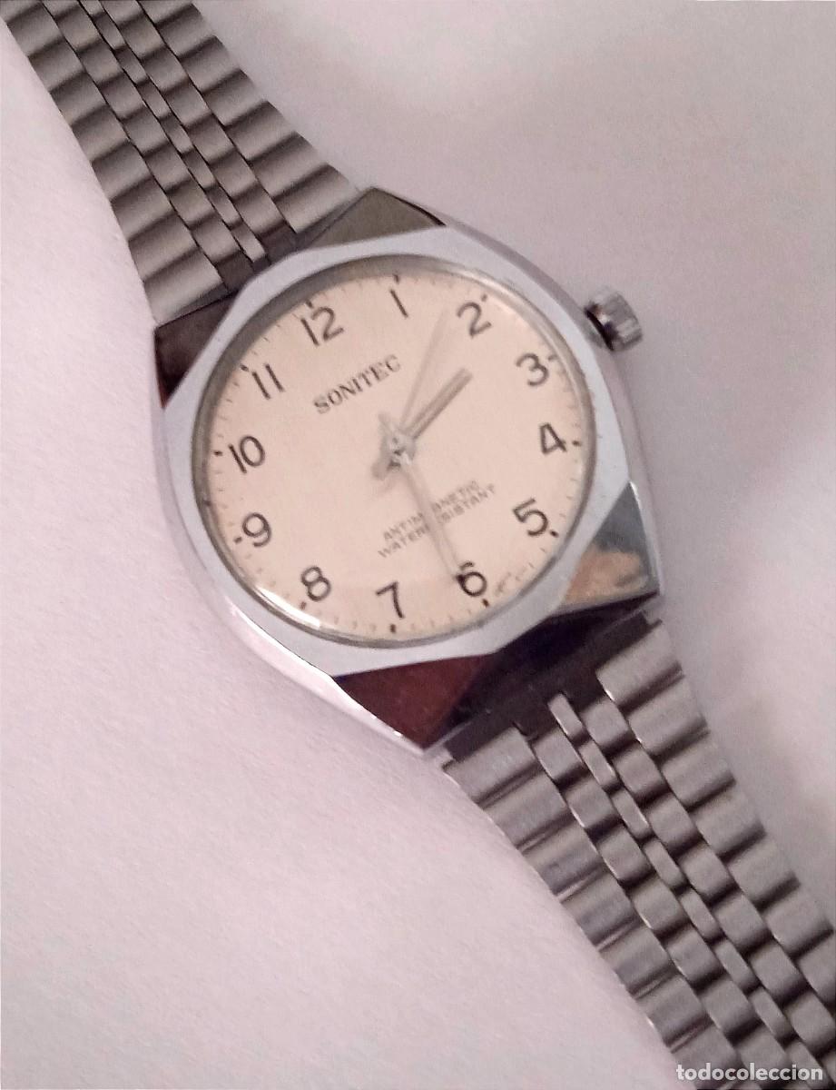 Relojes de pulsera: RELOJ SONITEC CARGA MANUAL ANTIMAGN&Eacute;TIC. - Foto 2