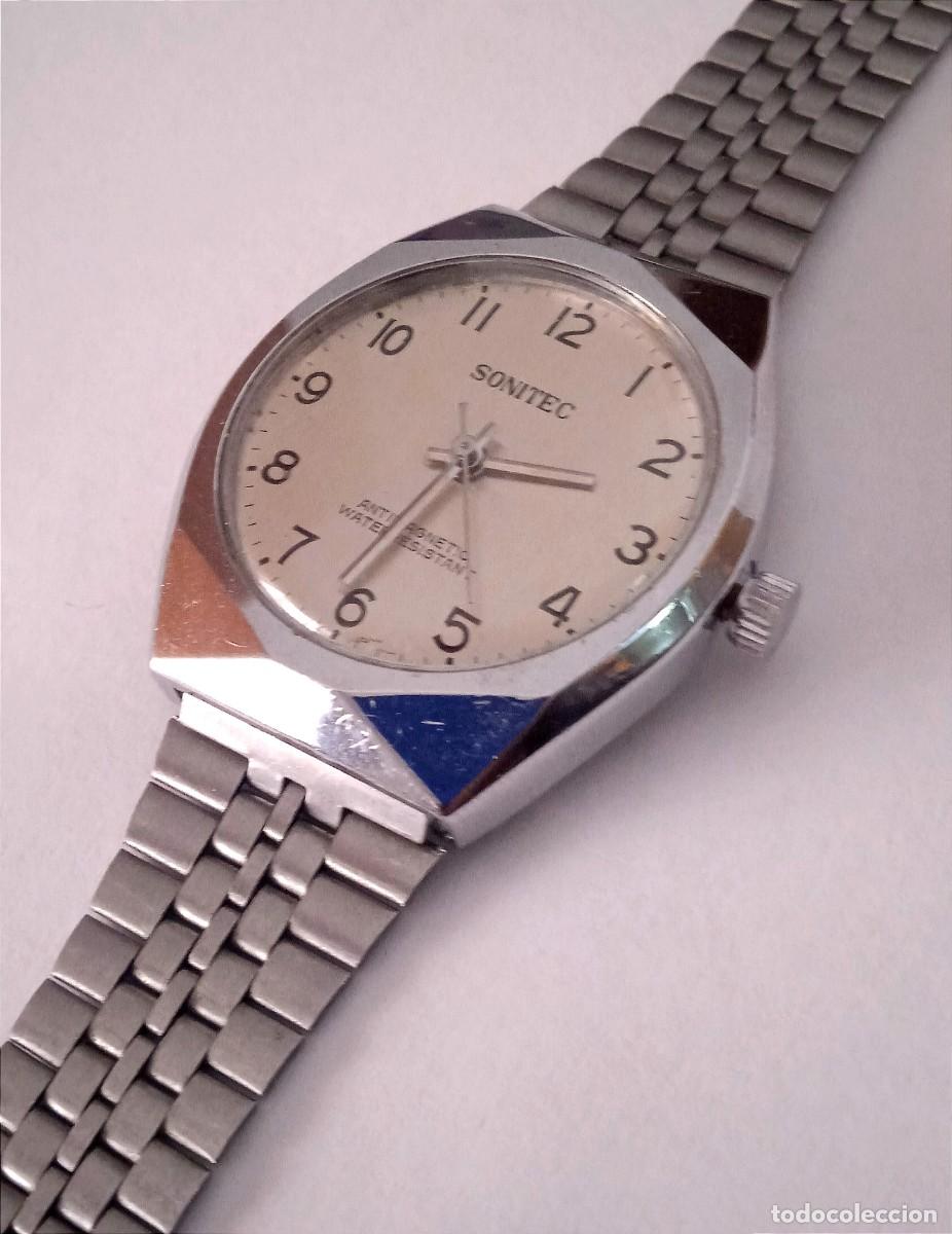 Relojes de pulsera: RELOJ SONITEC CARGA MANUAL ANTIMAGN&Eacute;TIC. - Foto 4