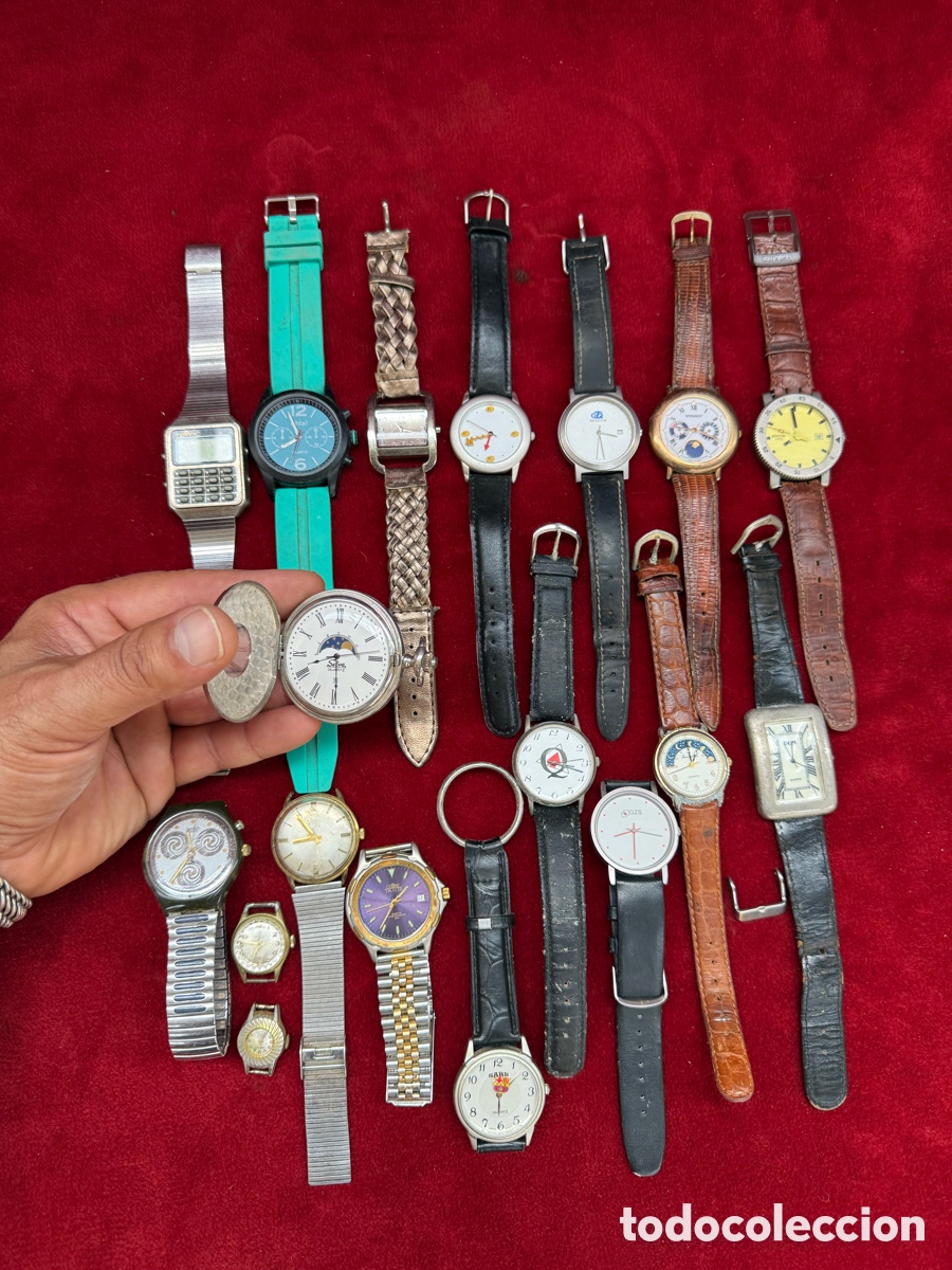 Relojes de pulsera: Gran lote de relojes de mu&ntilde;eca antiguos,algunos modernos!