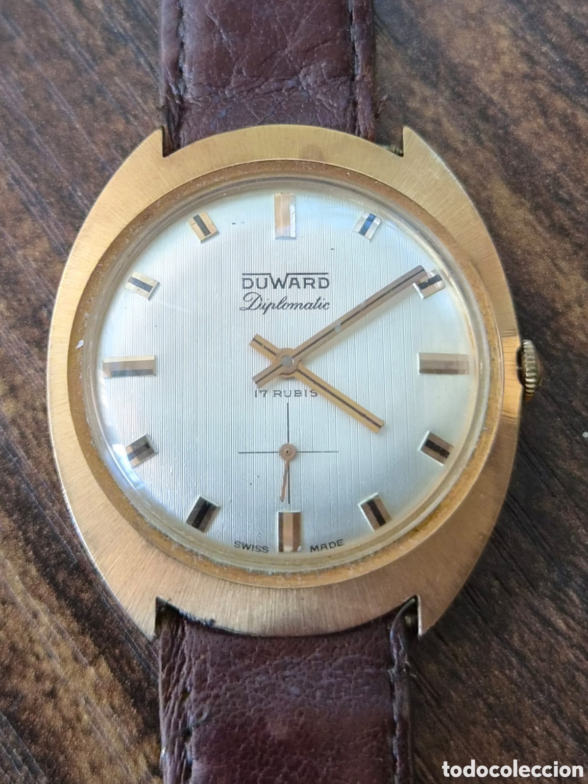 Relojes de pulsera: Reloj Antiguo Duward Diplomatic Swiss Made 17 Rub&iacute;s Cuerda Manual - Funciona Perfecto | Env&iacute;o Gratis