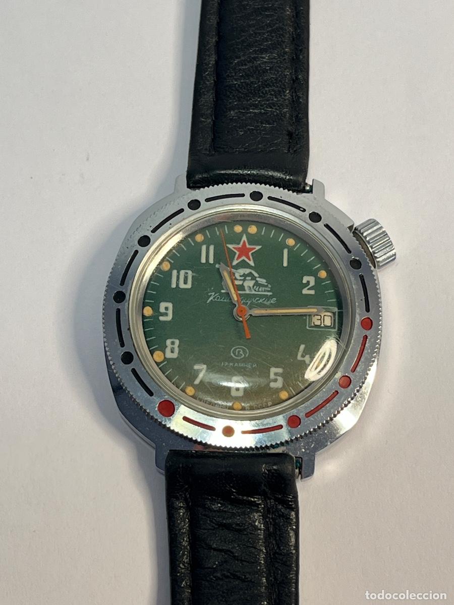 Relojes de pulsera: Reloj Vostok (esfera verde)