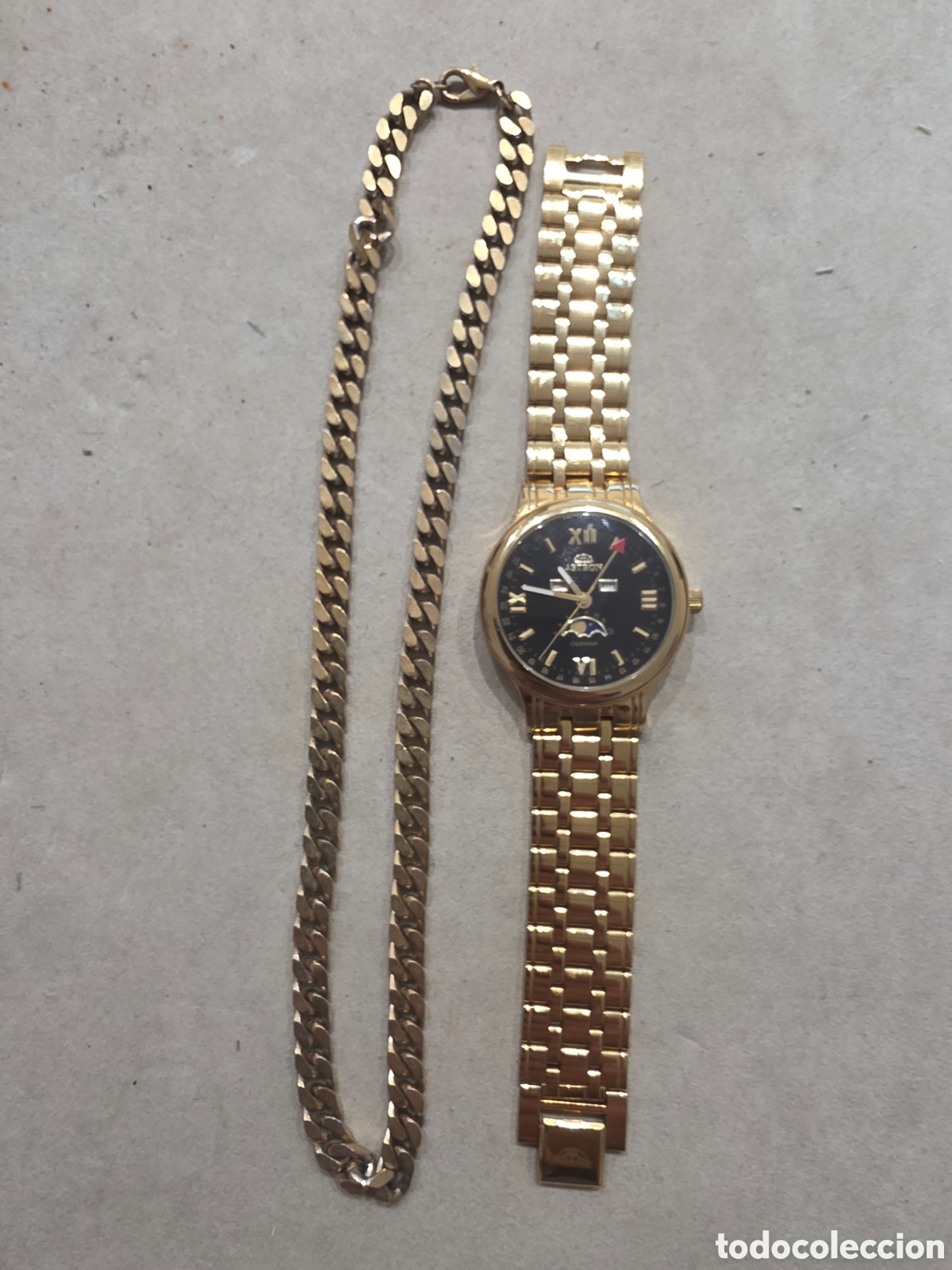 Relojes de pulsera: Reloj Astron Triple calendario , Fase lunar
