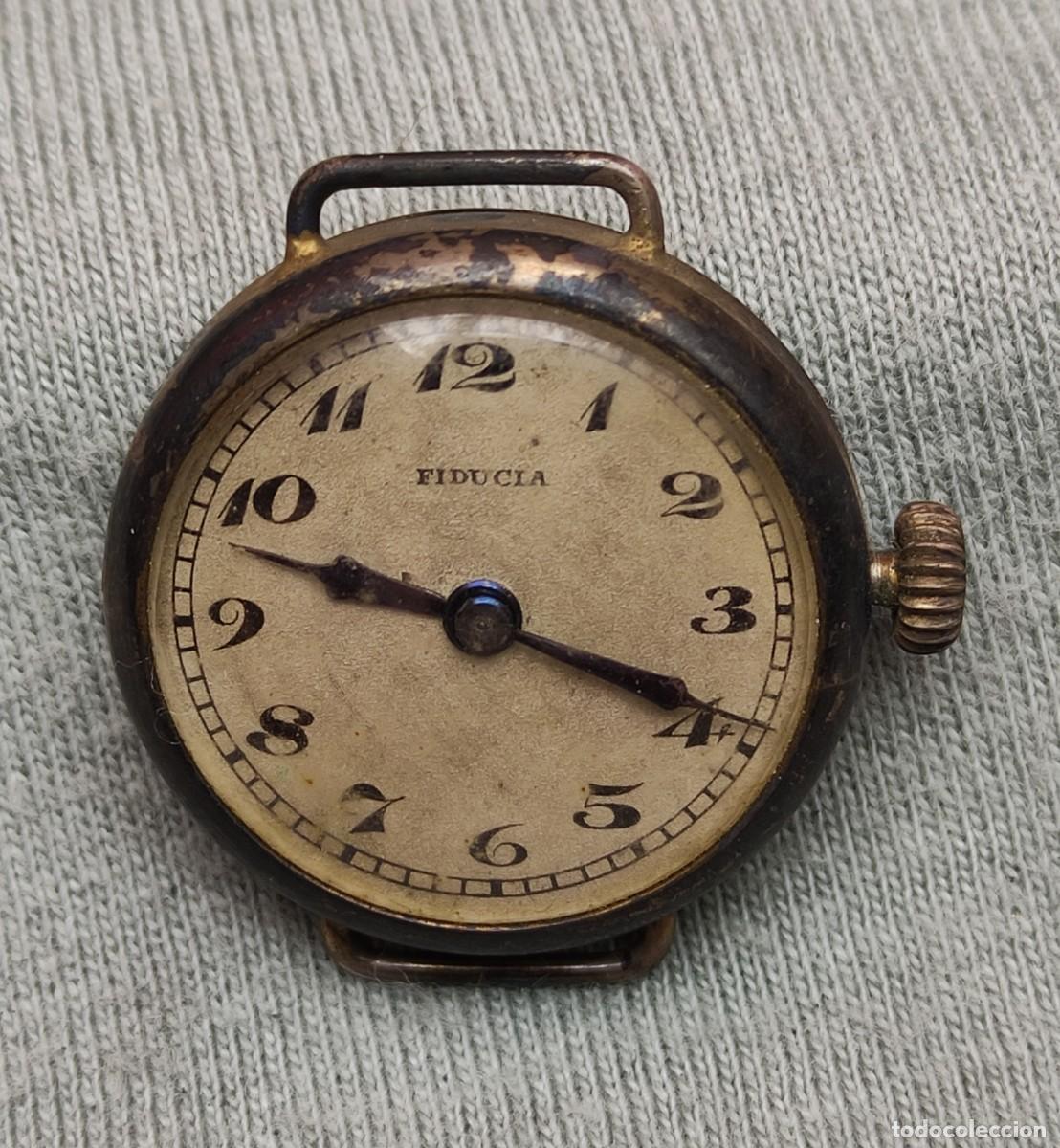 Relojes de pulsera: Antiguo reloj de trinchera Fiducia