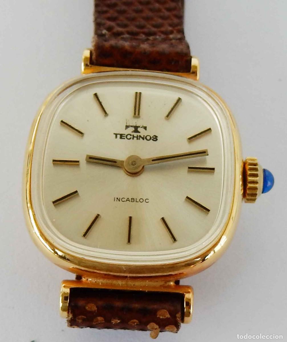 Relojes de pulsera: Reloj TECHNOS - Swiss - se&ntilde;ora - vintage - cuerda - NOS