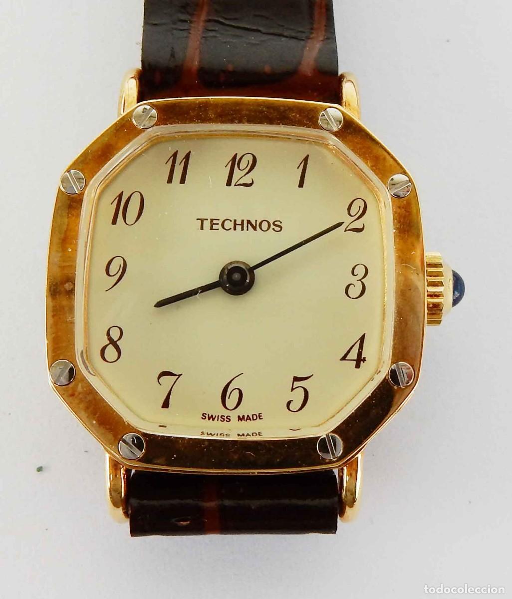 Relojes de pulsera: Reloj TECHNOS - Swiss - se&ntilde;ora - vintage - cuerda - NOS