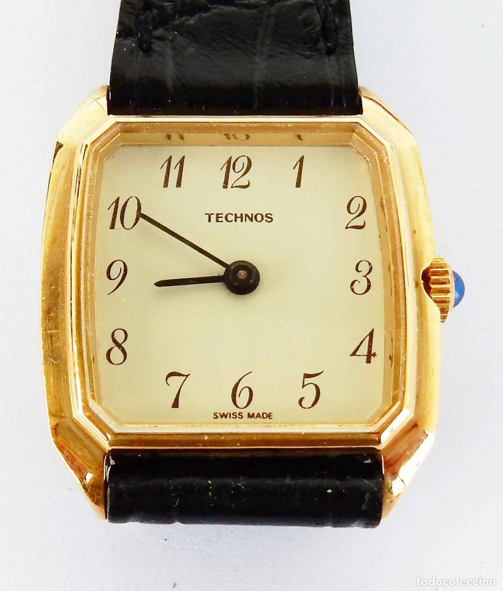 Relojes de pulsera: Reloj TECHNOS - Swiss - se&ntilde;ora - vintage - cuerda - NOS