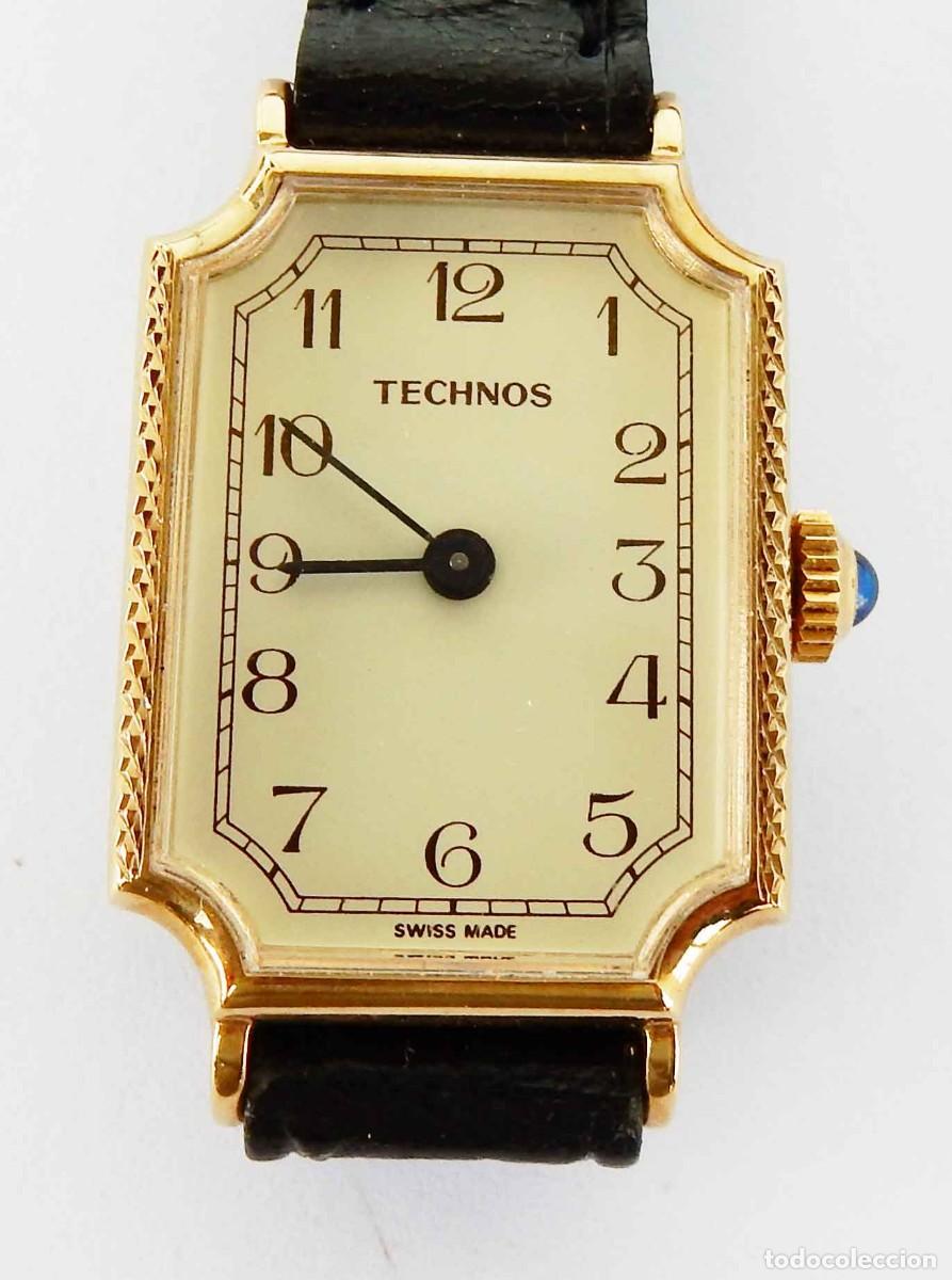 Relojes de pulsera: Reloj TECHNOS - Swiss - se&ntilde;ora - vintage - cuerda - NOS