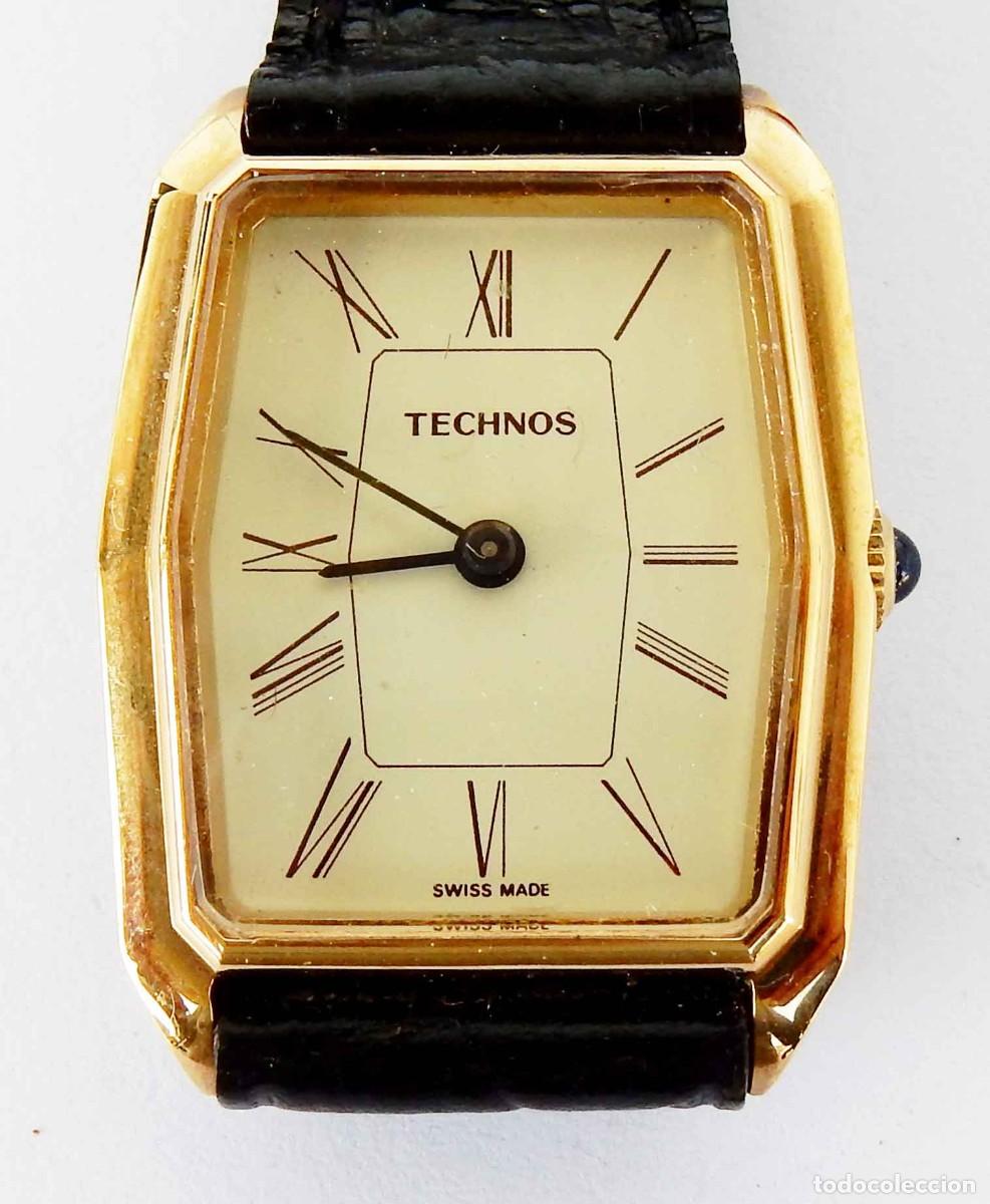 Relojes de pulsera: Reloj TECHNOS - Swiss - se&ntilde;ora - vintage - cuerda - NOS