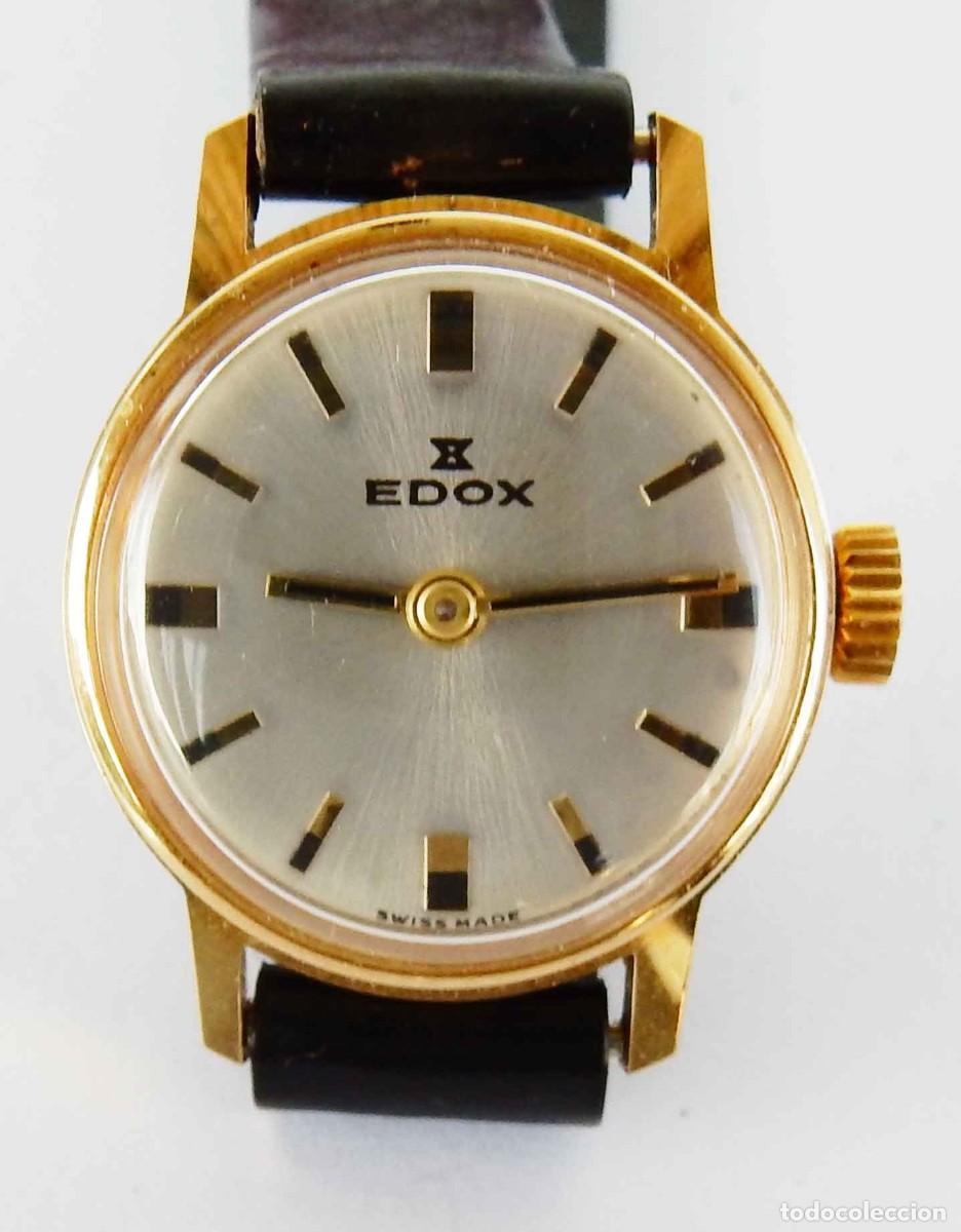 Relojes de pulsera: Reloj EDOX - Swiss - se&ntilde;ora - vintage - cuerda - NOS