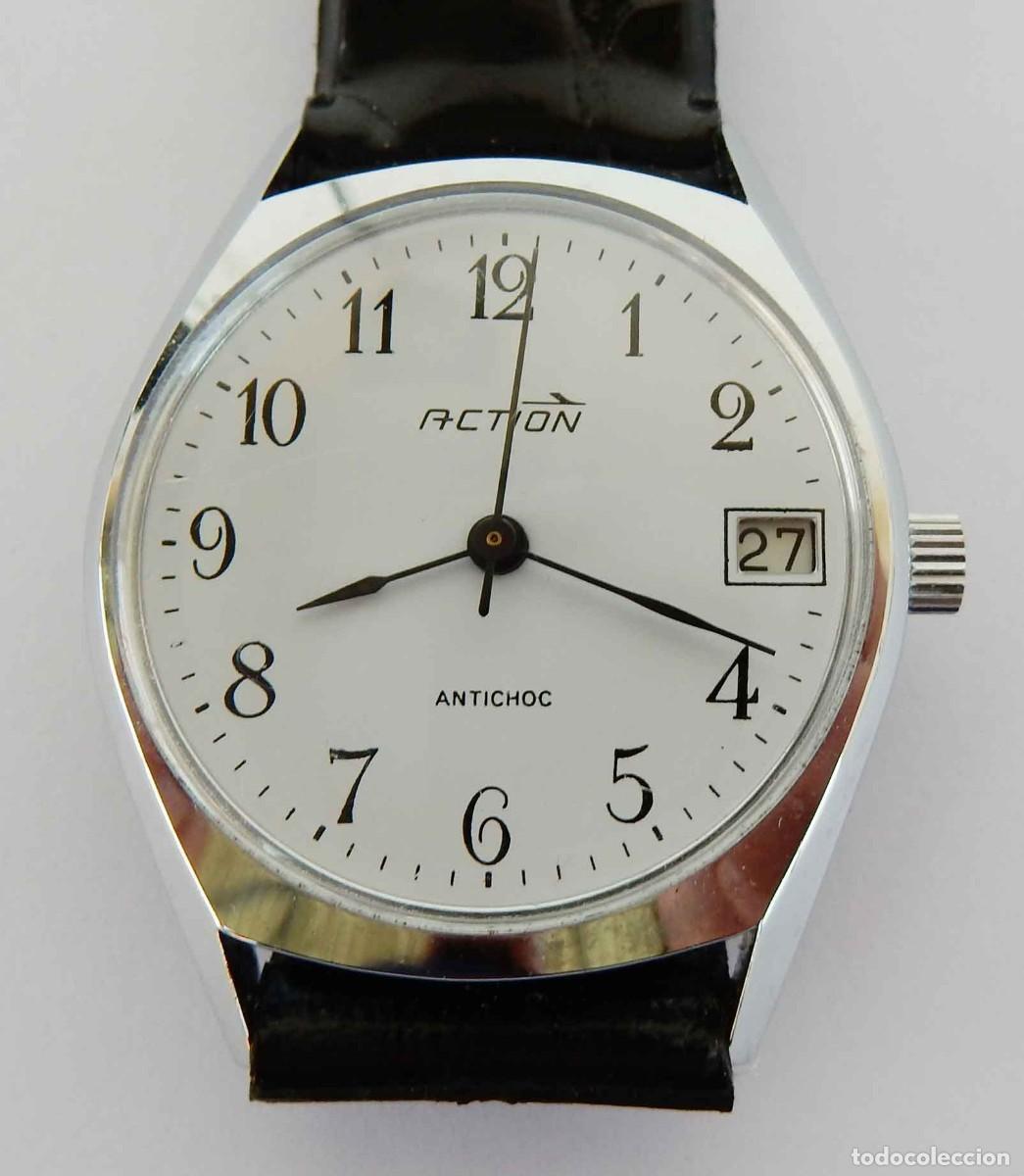 Relojes de pulsera: Reloj ACTION - unisex - vintage - cuerda - NOS