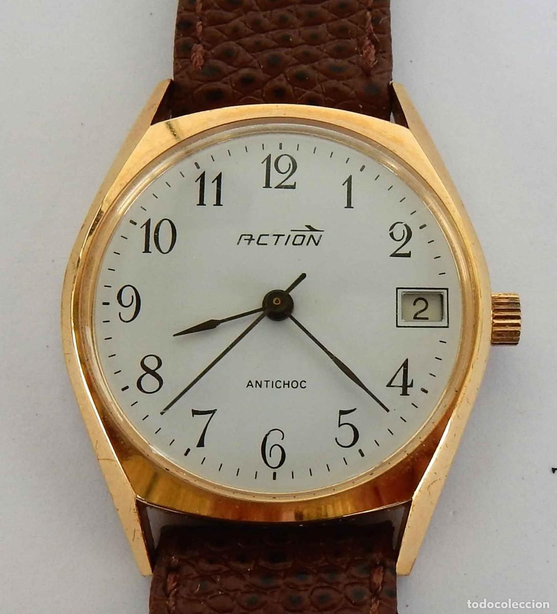 Relojes de pulsera: Reloj ACTION - unisex - vintage - cuerda - NOS