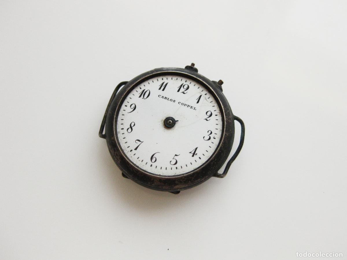 Relojes de pulsera: ANTIGUO RELOJ DE PULSERA PARA MARCA CARLOS COPPEL CON CAJA DE PLATA 0,800