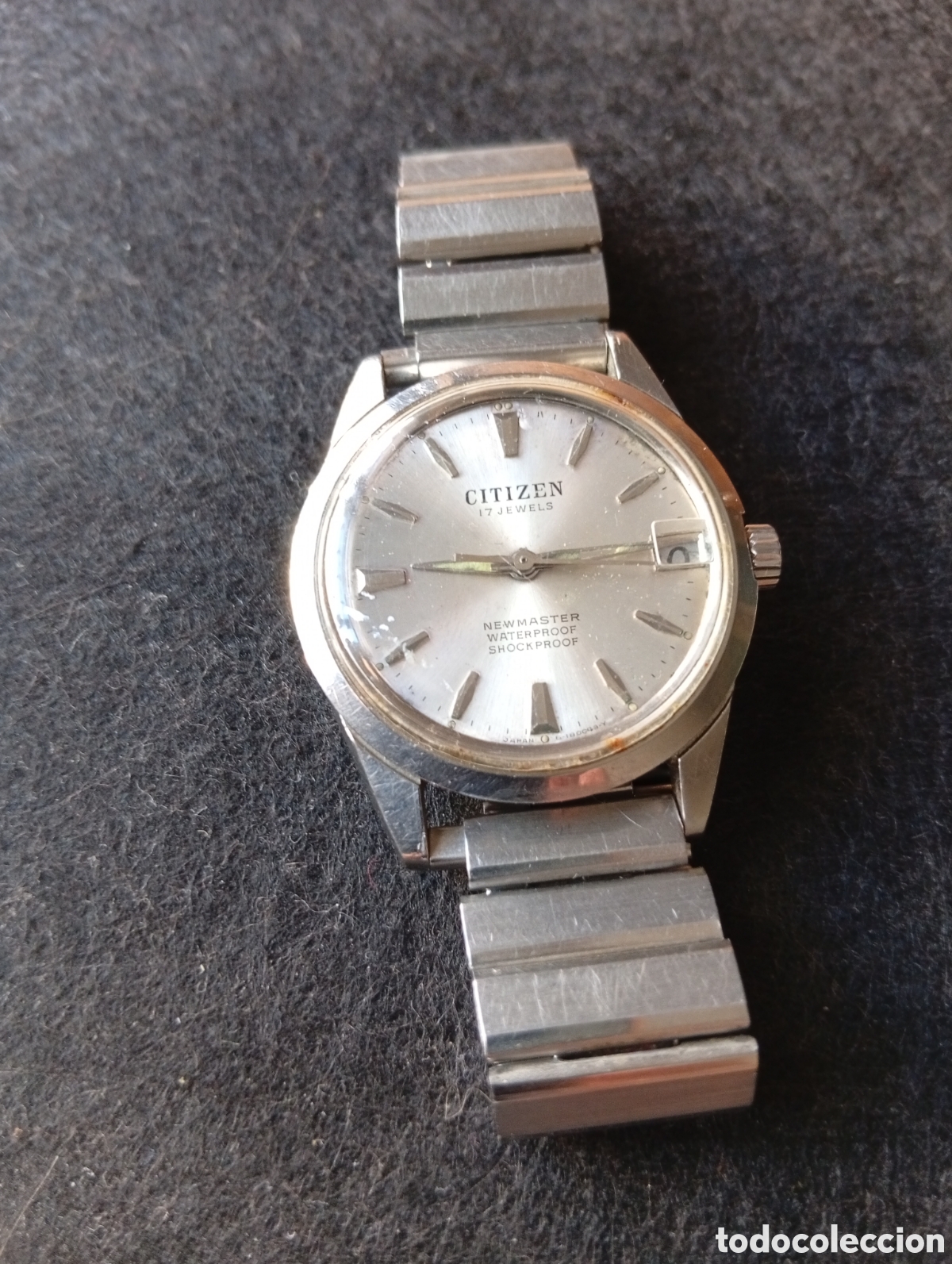 Relojes de pulsera: Reloj de carga manual citizen newmaster tanto pulsera como caja en plateado correa original
