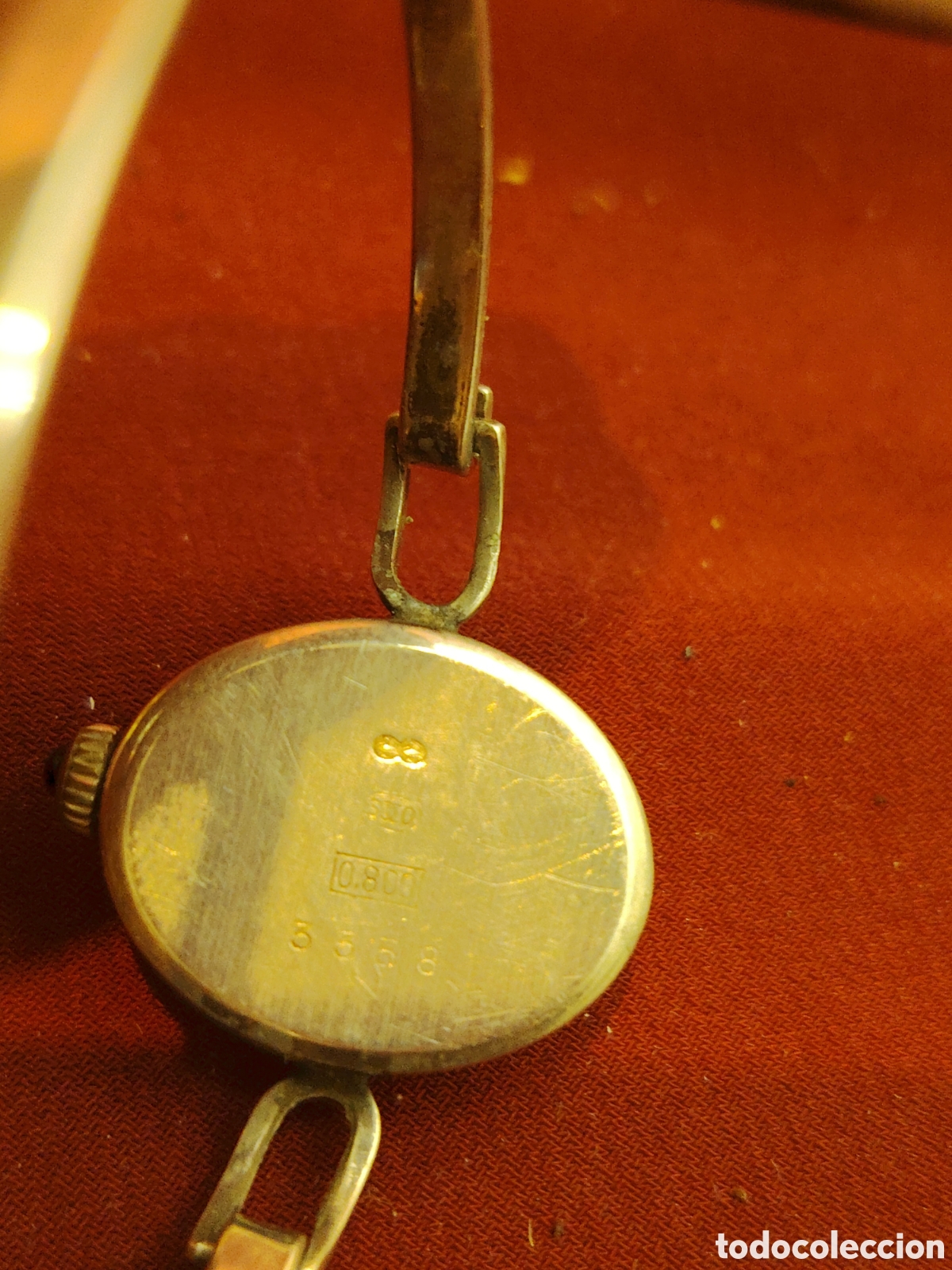 Relojes de pulsera: Antiguo reloj de plata 800 funciona - Foto 3