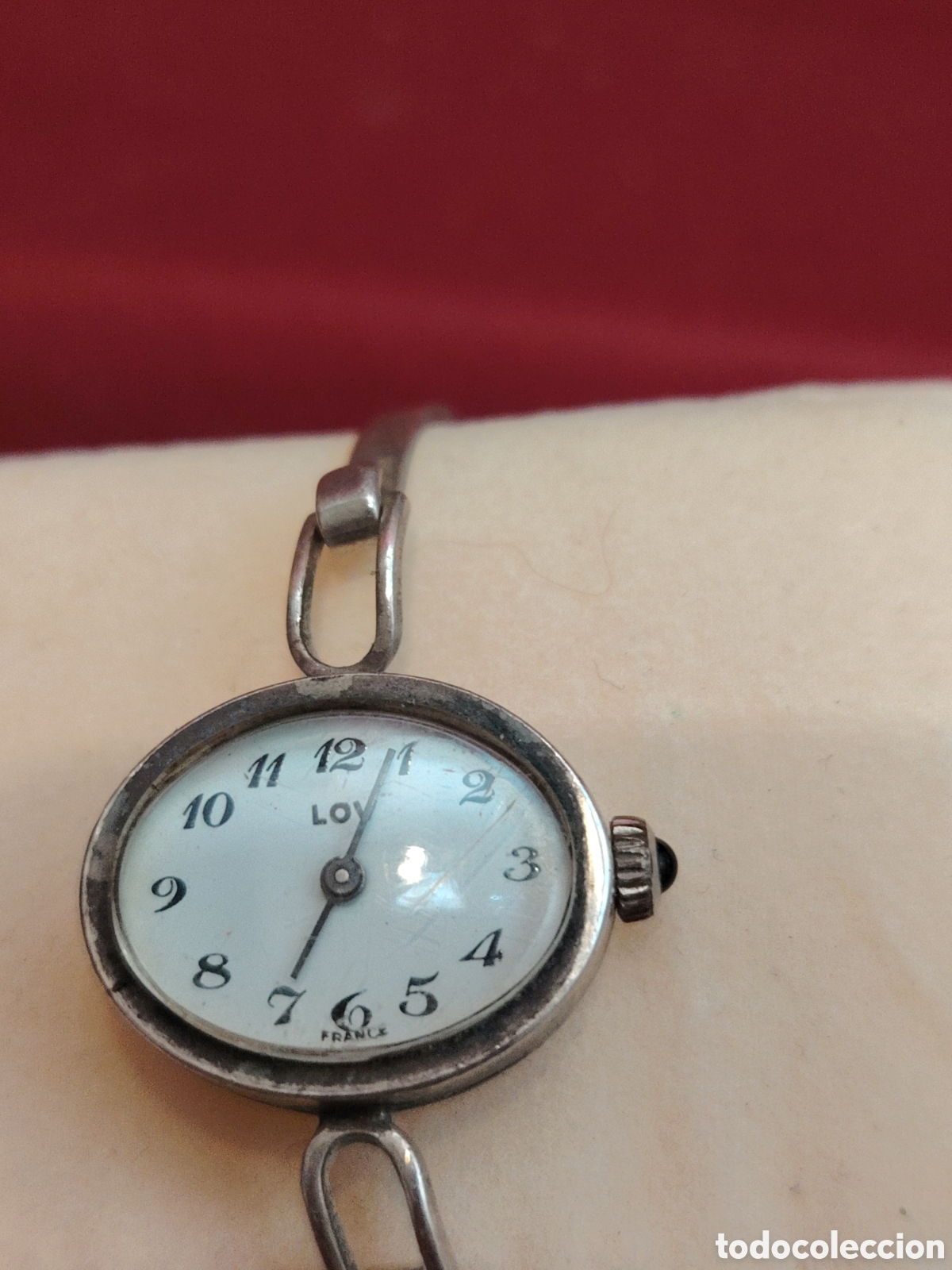 Relojes de pulsera: Antiguo reloj de plata 800 funciona