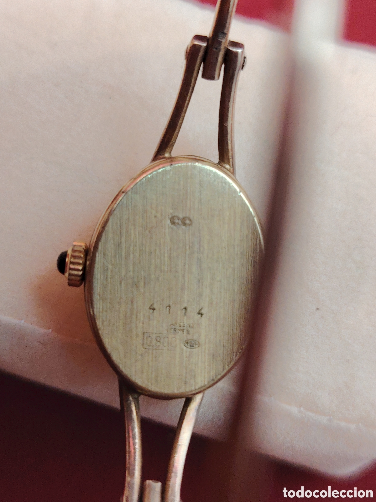 Relojes de pulsera: Antiguo reloj de plata 800 funciona - Foto 3