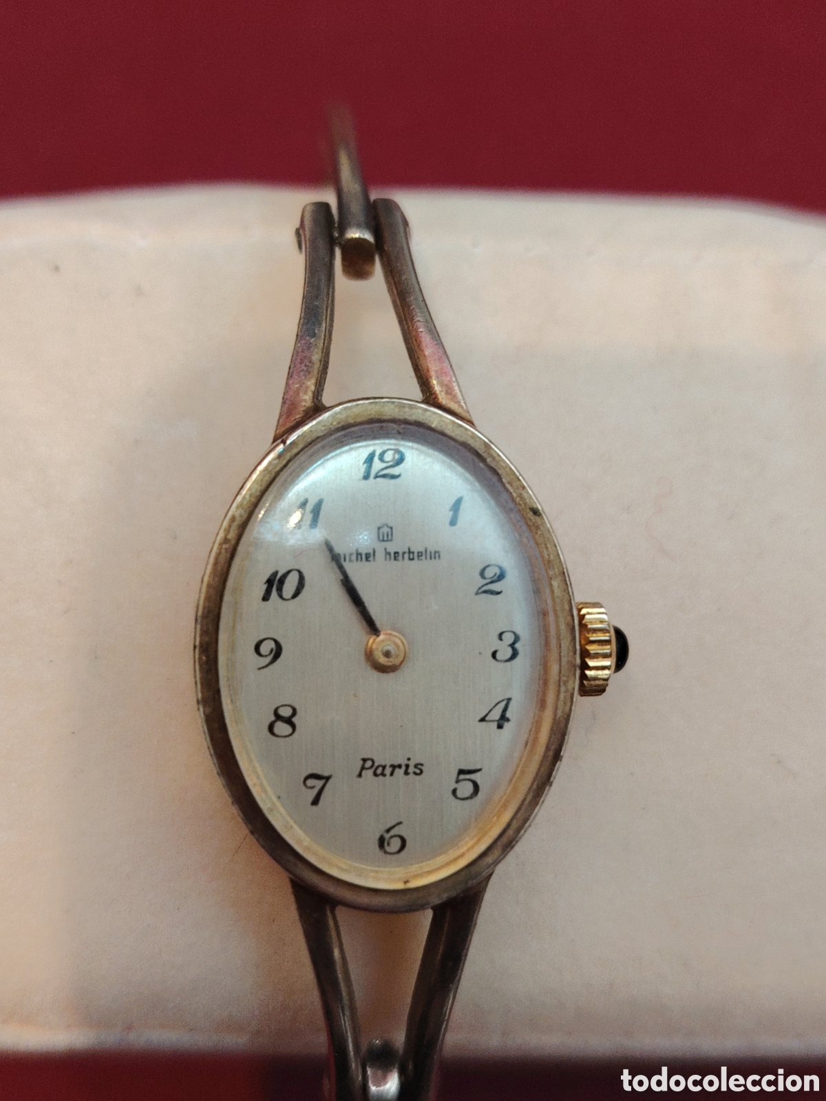 Relojes de pulsera: Antiguo reloj de plata 800 funciona