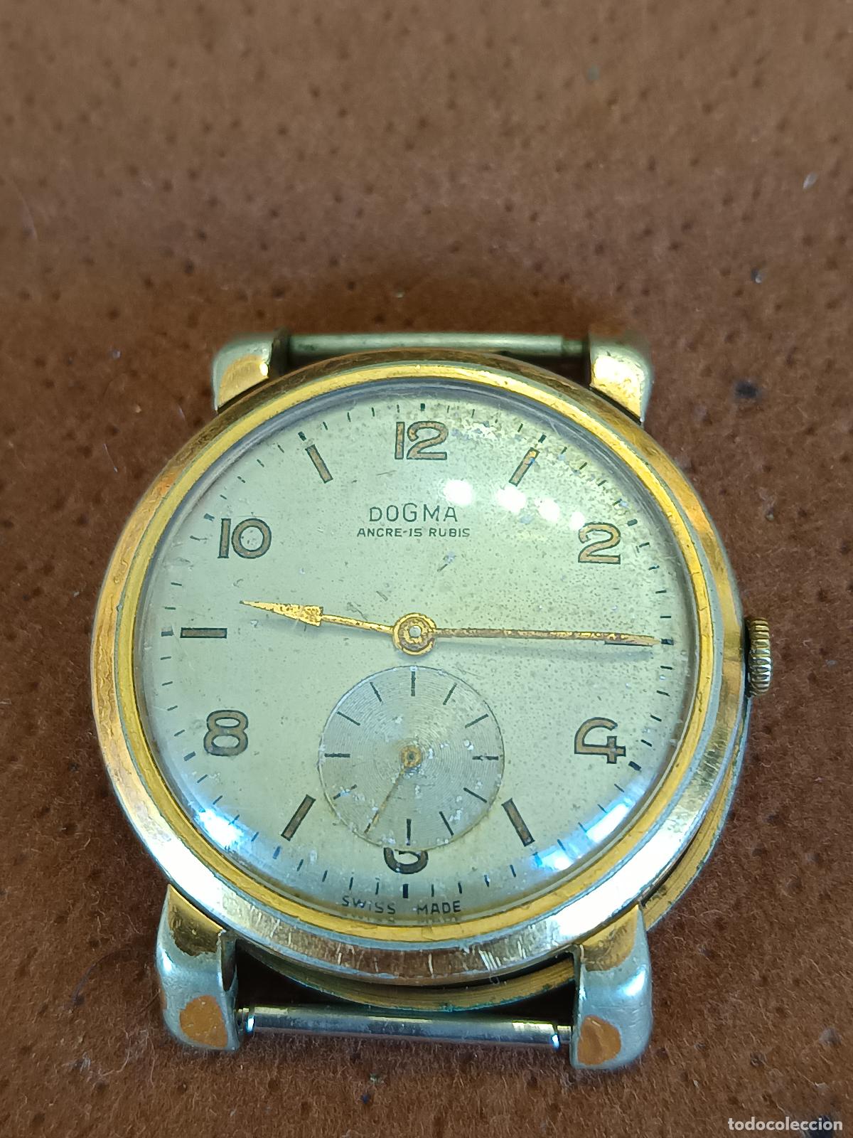 Relojes de pulsera: ANTIGUO RELOJ DOGMA ANCRE 15 RUBIS SWISS MADE, FUNCIONANDO