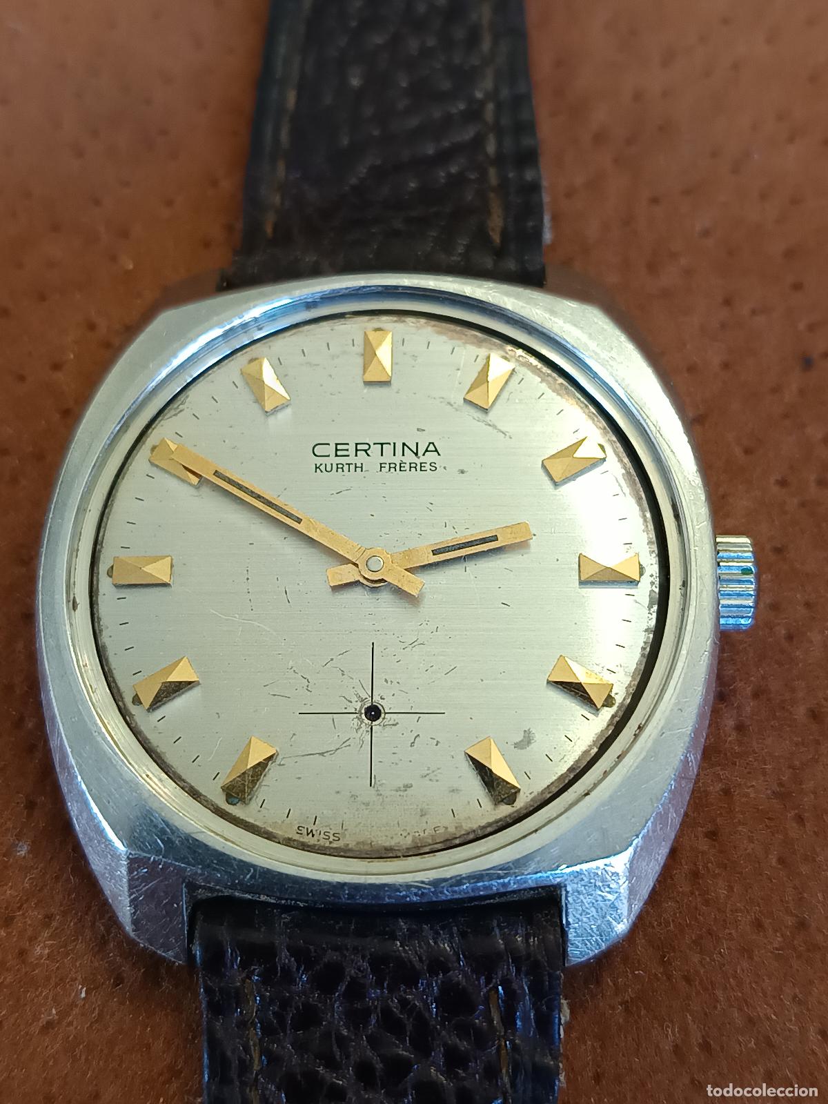 Relojes de pulsera: RELOJ CERTINA KURTH FRERES 17 RUBIS SWISS MADE, 28-10,CARGA MANUAL, FUNCIONA PRECISA LIMPIEZA