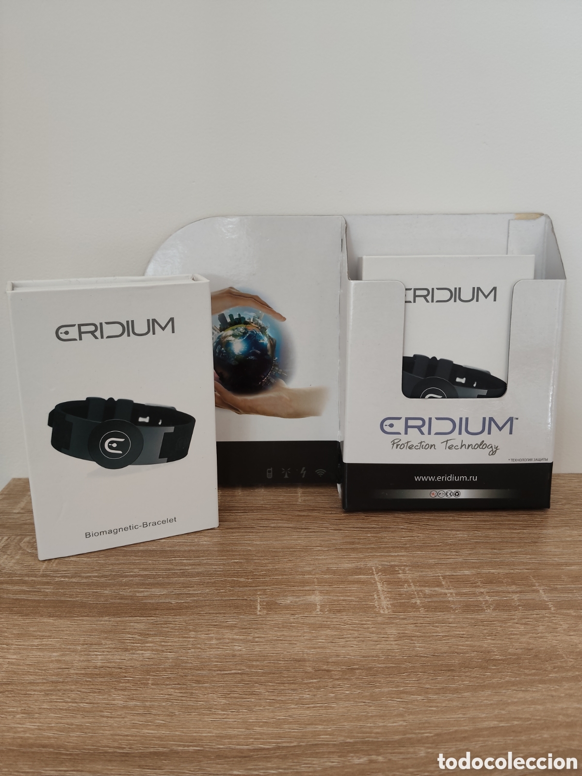 Relojes de pulsera: Pulsera Biomagn&eacute;tica Eridium Negra/Blanca