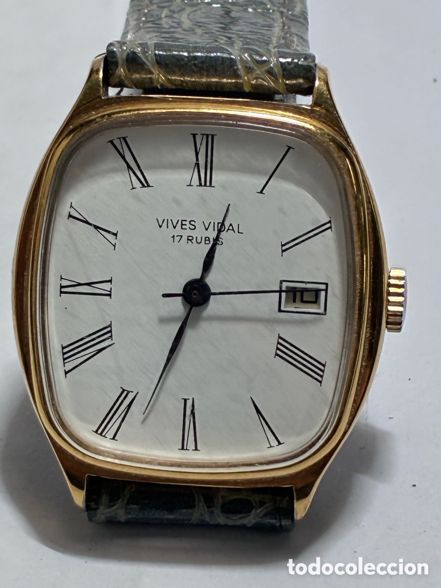 Relojes de pulsera: Reloj Vives Vidal carga manual vintage