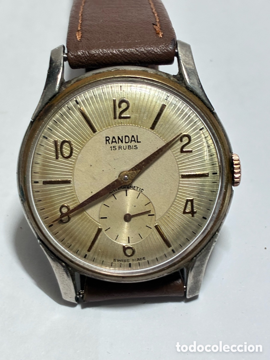 Relojes de pulsera: Reloj Randal carga manual vintage