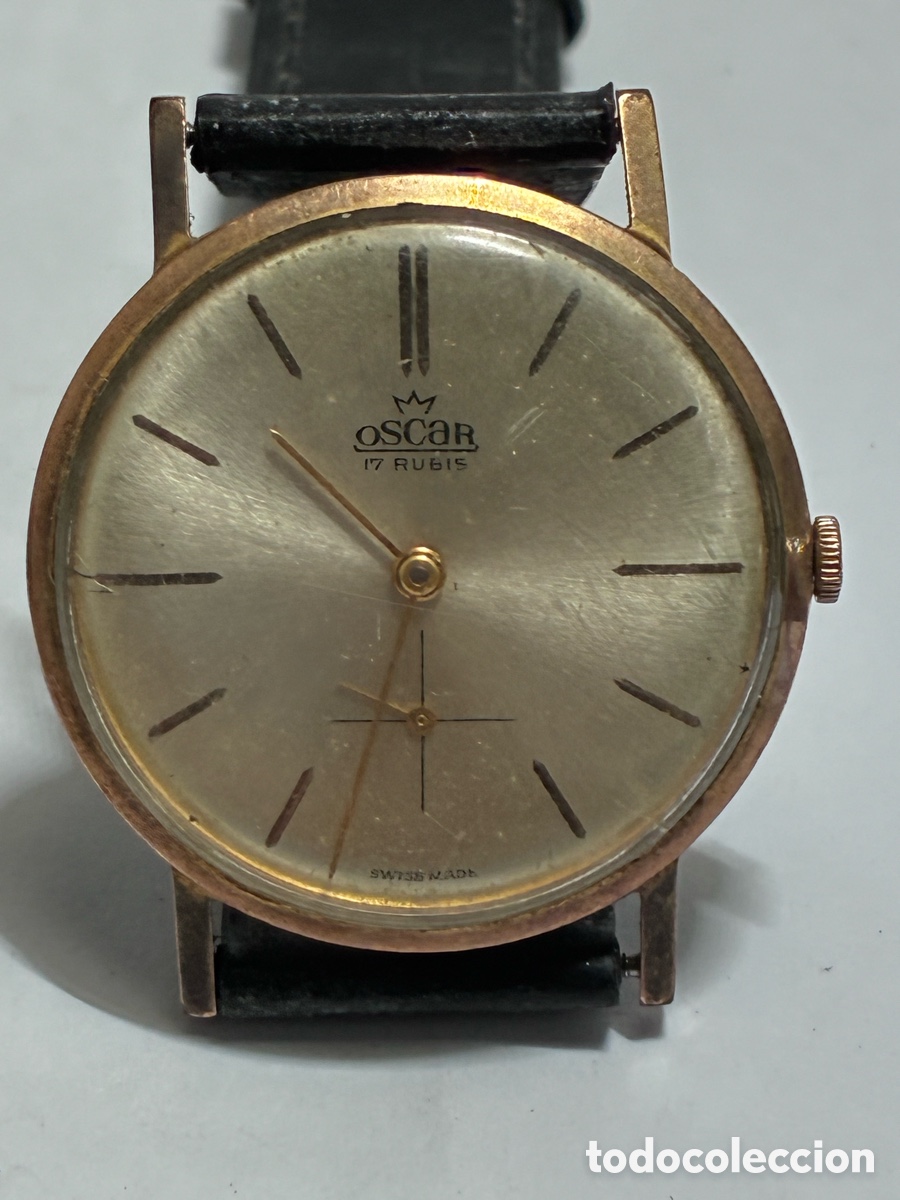 Relojes de pulsera: Reloj &Oacute;scar 17 rubis carga manual