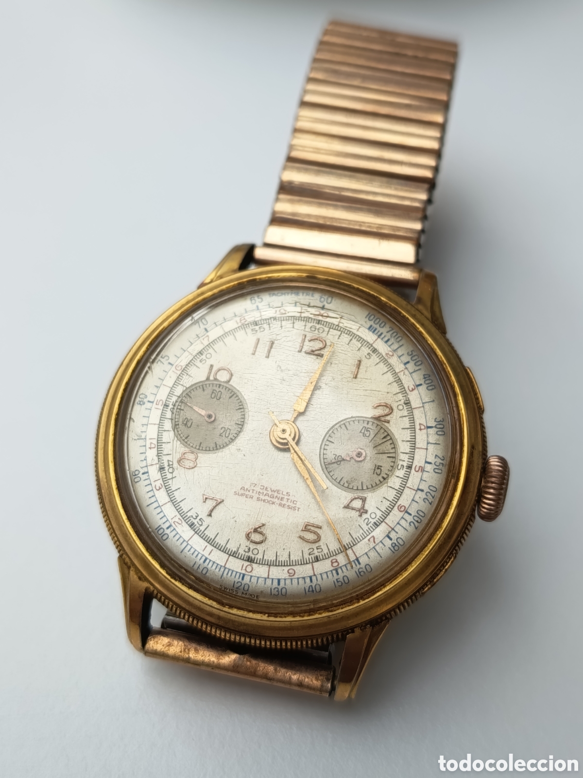 Relojes de pulsera: CHARLES NICOLET TRAMELAN CRON&Oacute;GRAFO MARVI ANTIGUO RELOG GRAN TAMA&Ntilde;O