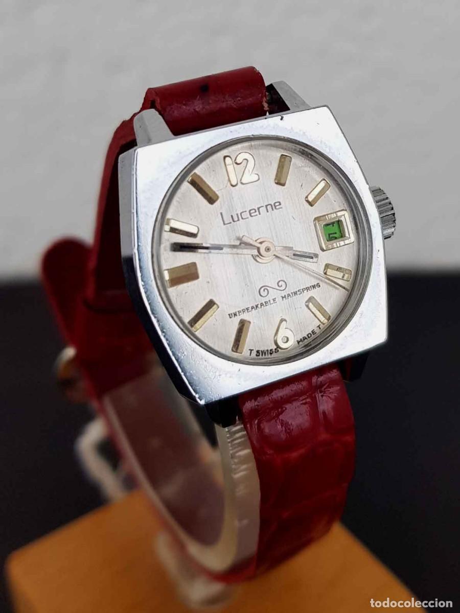 Relojes de pulsera: Reloj LUCERNE - se&ntilde;ora - Swiss - vintage - cuerda - NOS
