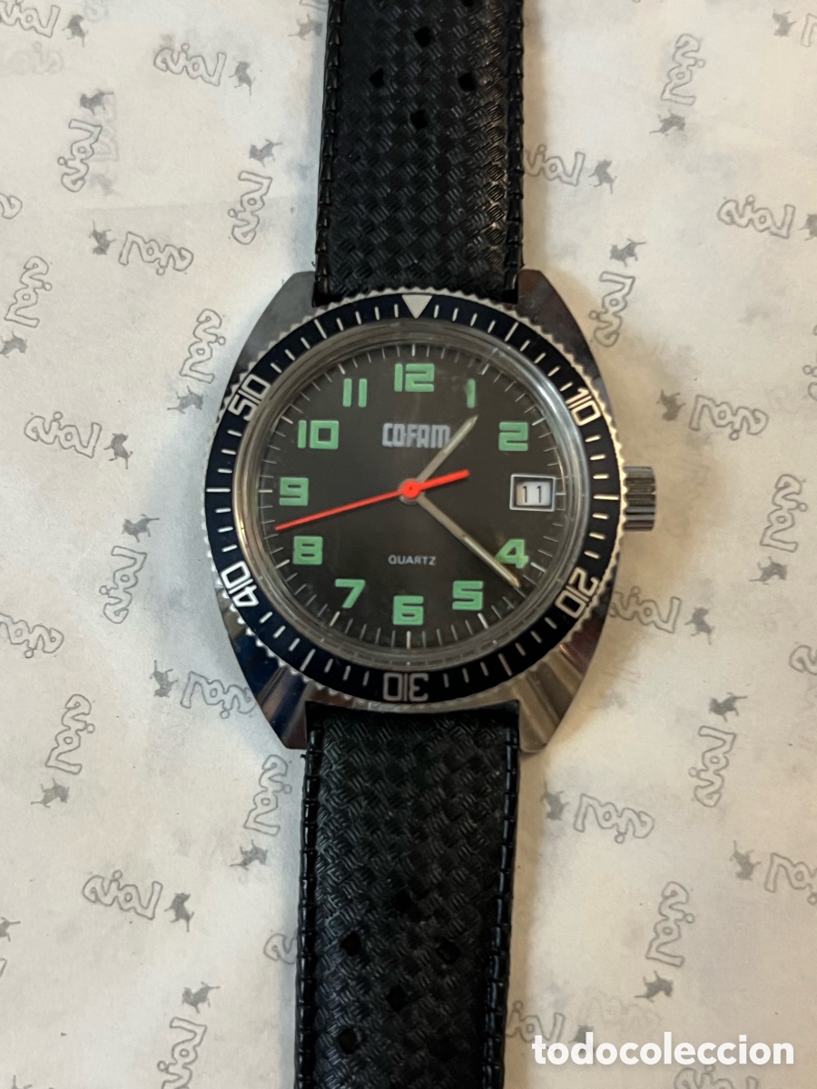 Relojes de pulsera: ✅ Reloj COFAM cuarzo Diver Calendario Suizo Vintage