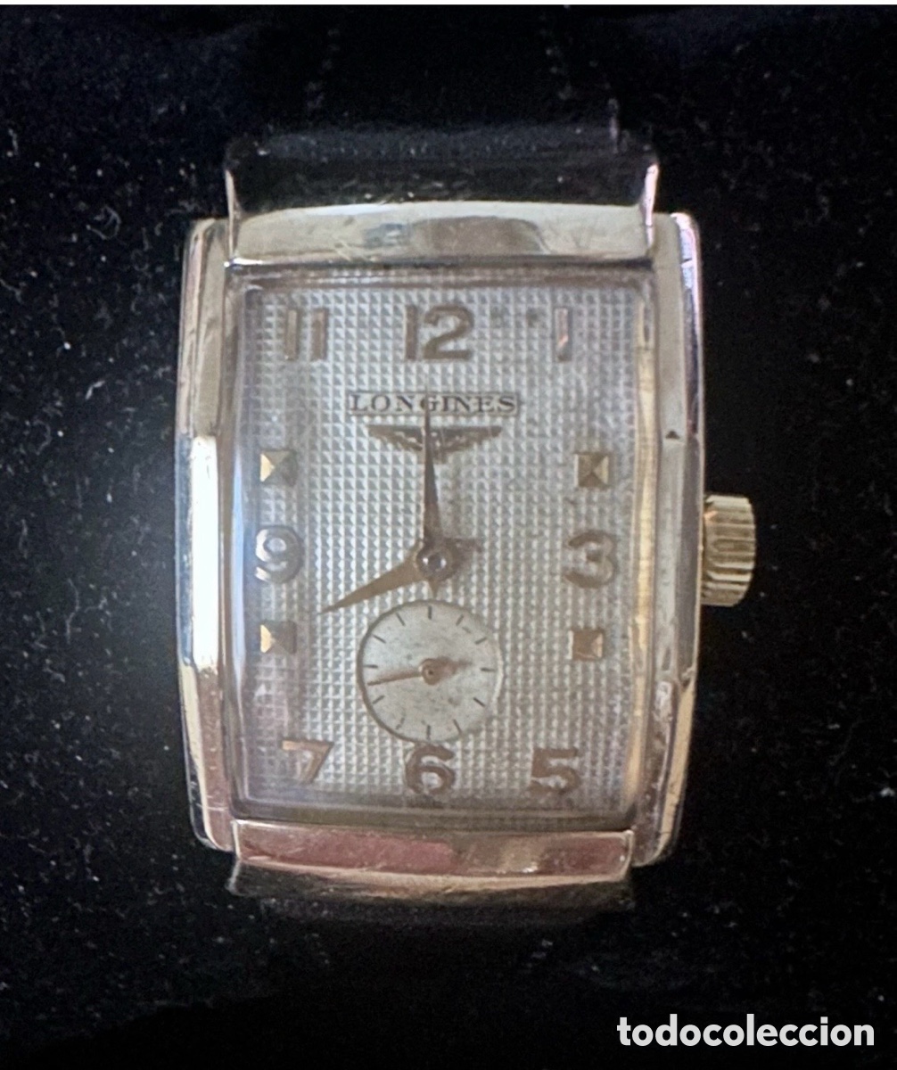 Relojes de pulsera: Longines Vintage Rettangolare - Design Art Dec&ograve;-unisex gold filled 10 Kt.