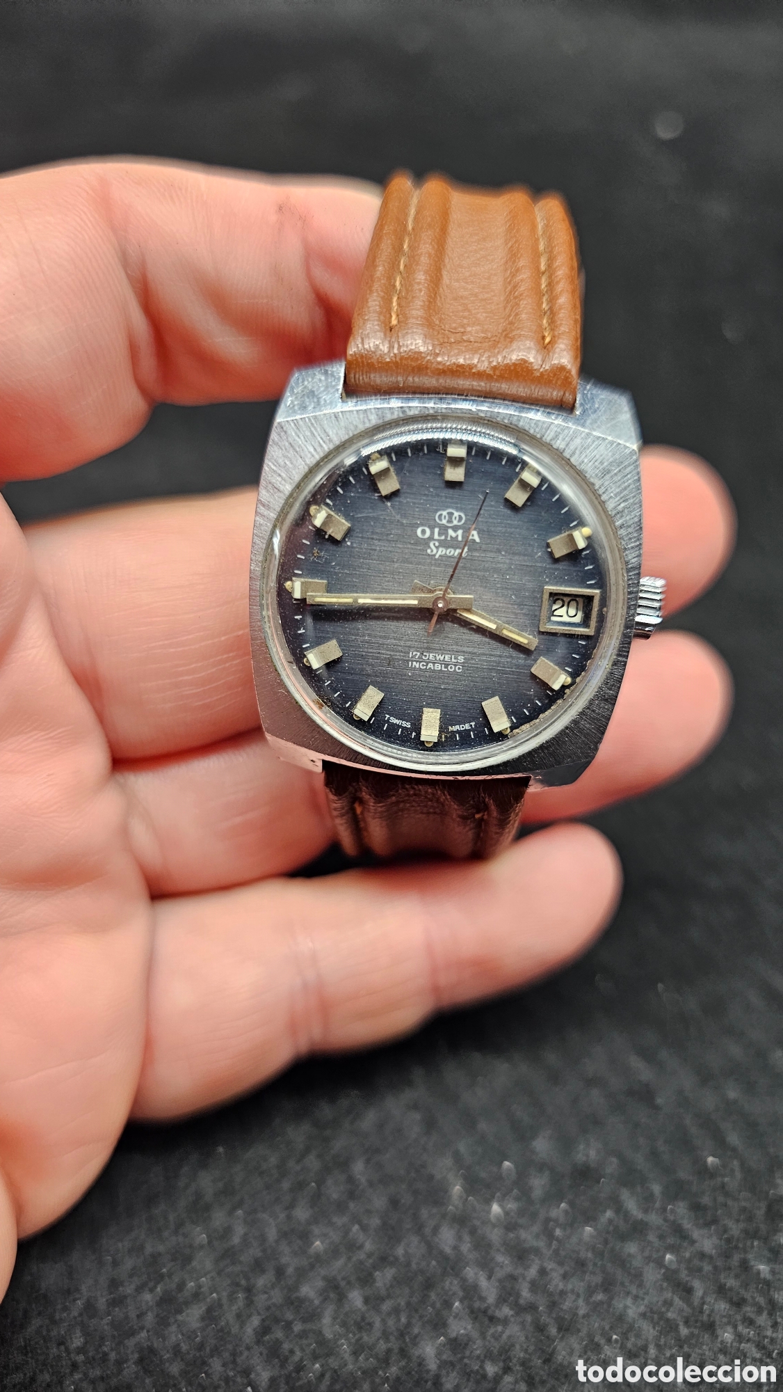 Relojes de pulsera: Olma Sport vintage de los a&ntilde;os 60 de fabricaci&oacute;n suiza a cuerda