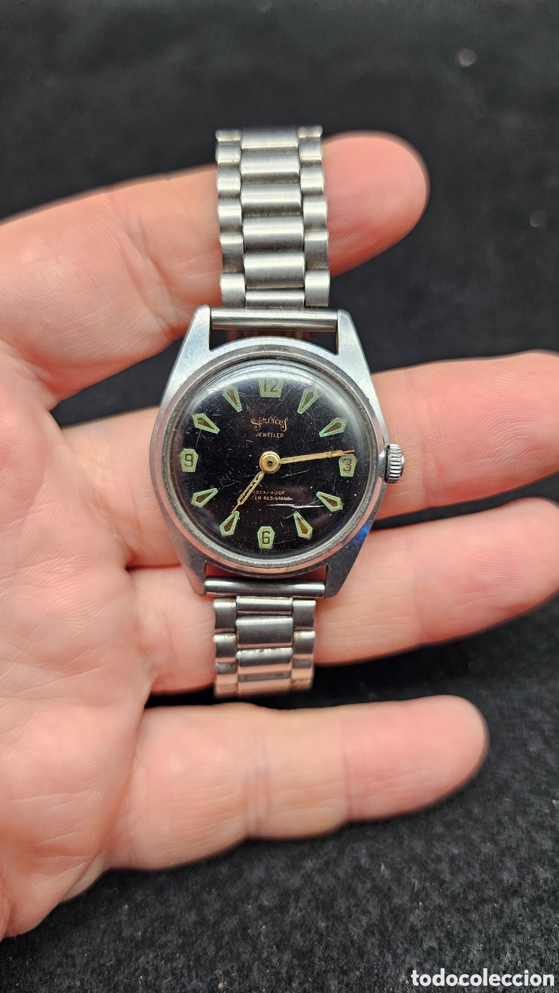 Orologi da polso: reloj de pulsera mec&aacute;nico vintage de la marca &rdquo;Services&rdquo; de mediados del siglo XX