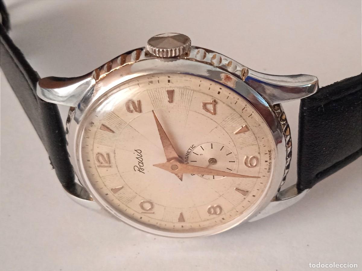 Relojes de pulsera: RELOJ BASIS ANTIMAGNETIC CARGA MANUAL . - Foto 6