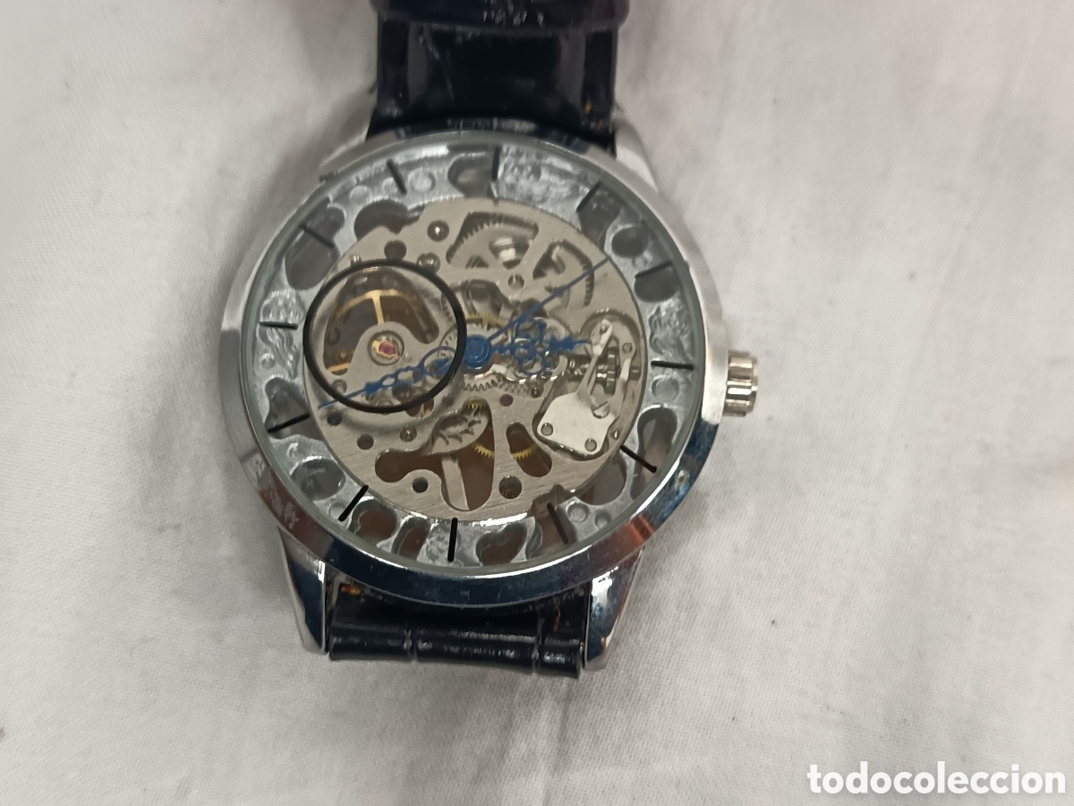 Relojes de pulsera: RELOJ DE CUERDA, ESKELETON,,, SIN MARCA, FUNCIONA - Foto 2