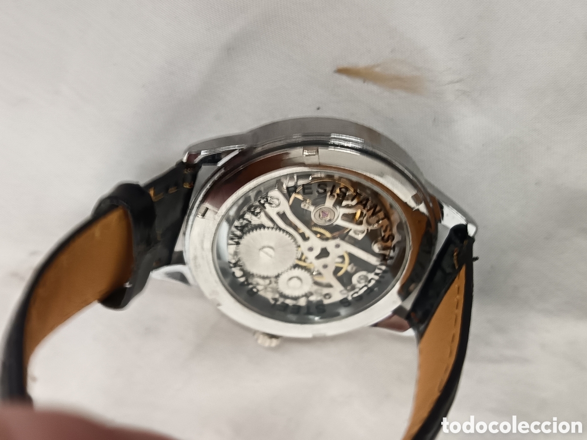 Relojes de pulsera: RELOJ DE CUERDA, ESKELETON,,, SIN MARCA, FUNCIONA - Foto 3