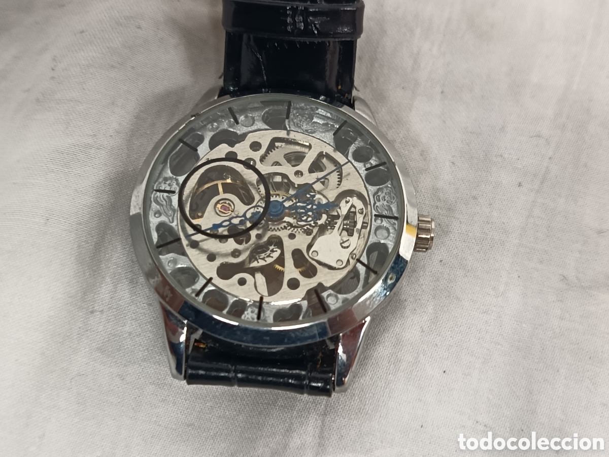 Relojes de pulsera: RELOJ DE CUERDA, ESKELETON,,, SIN MARCA, FUNCIONA - Foto 1