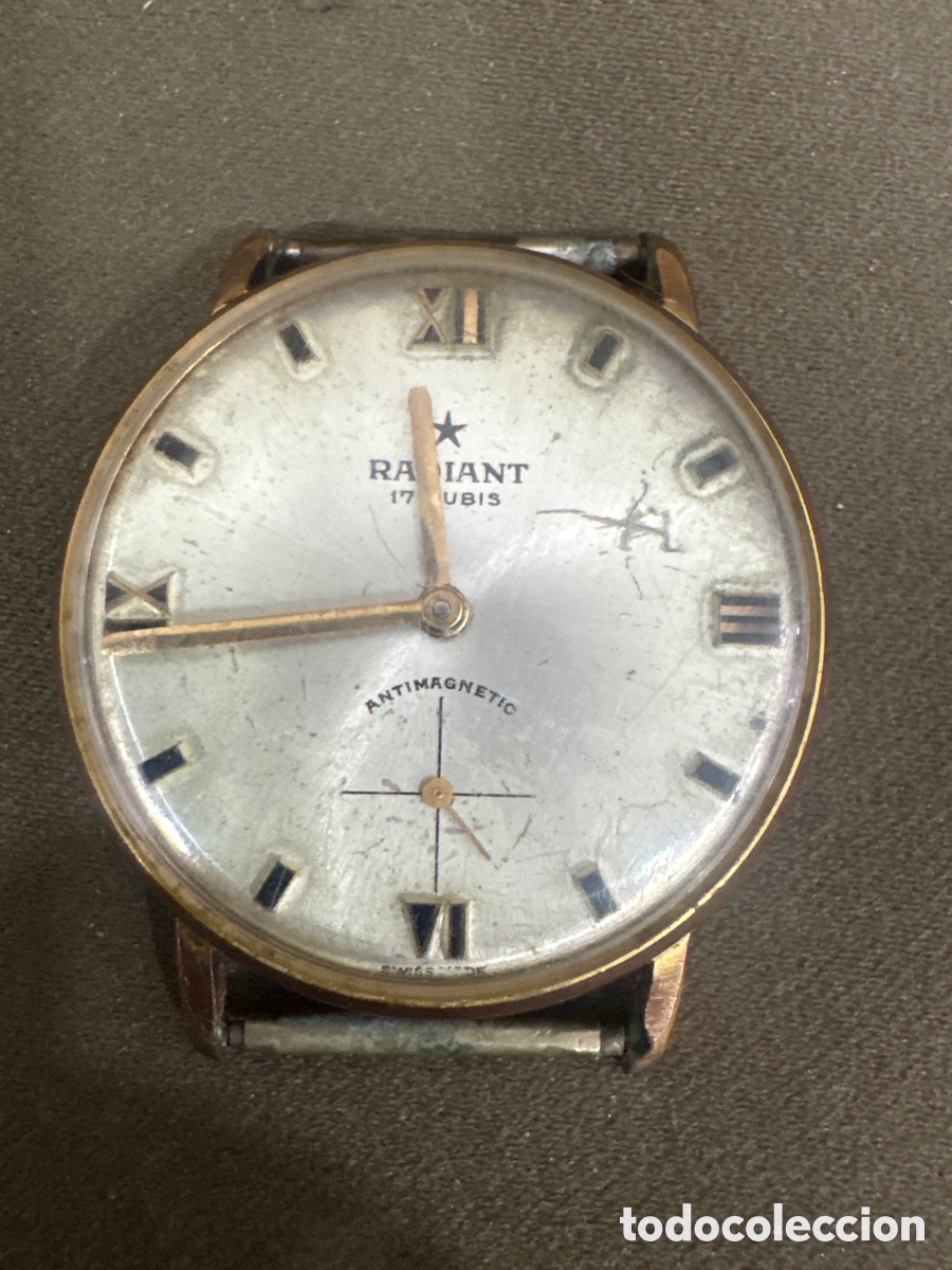 Rel&oacute;gios de pulso: Antiguo reloj de cuerda,RADIANT,34MM sin contar corona*VER FOTOS*