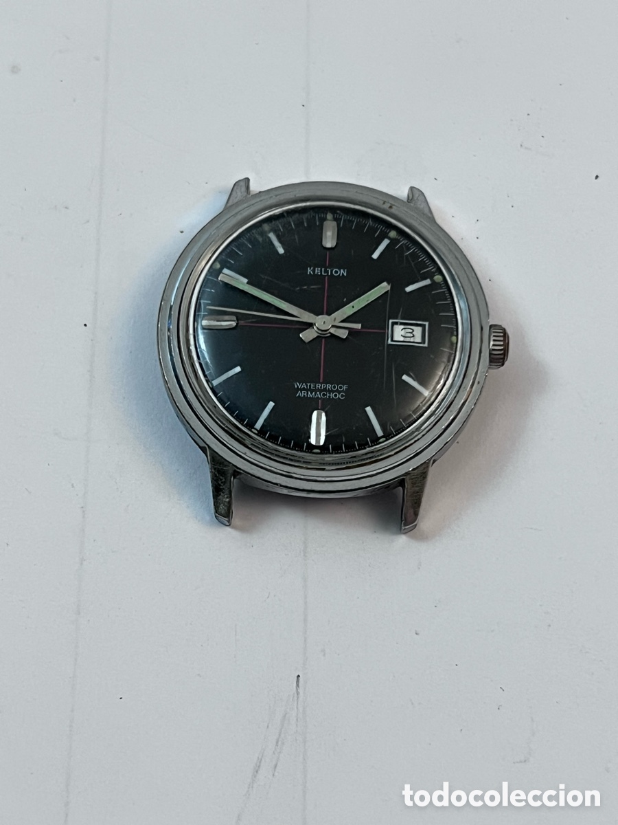 Rel&oacute;gios de pulso: ✅ Reloj KELTON calendario carga manual armachoc vintage