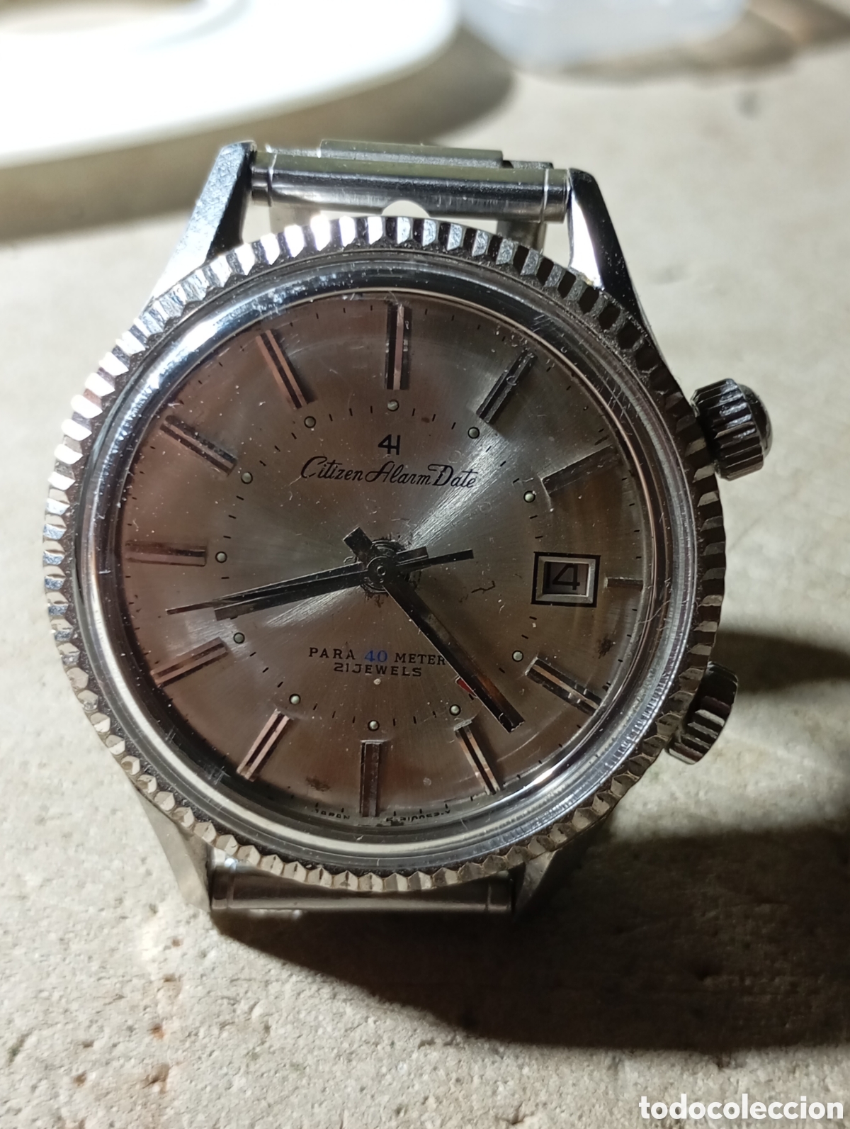 Relojes de pulsera: Reloj Citizen alarm date