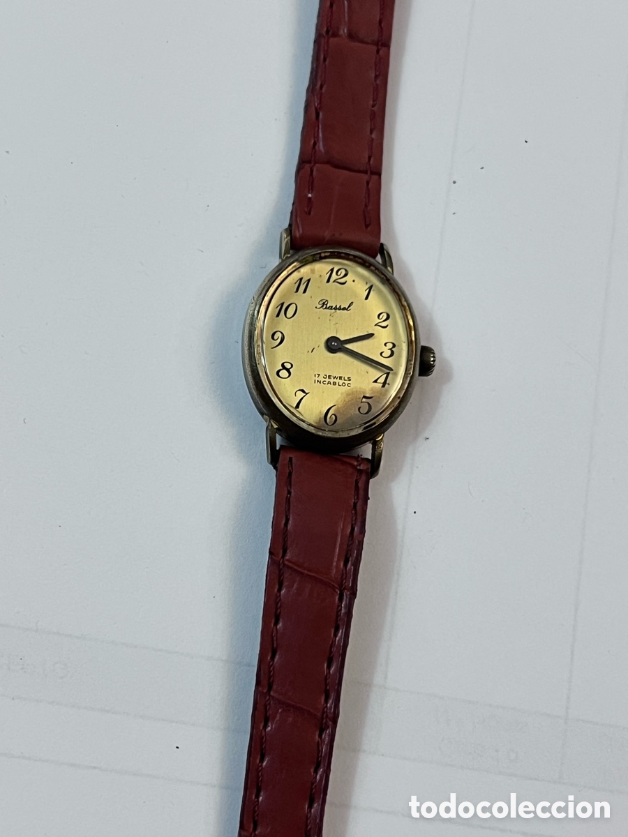 Relojes de pulsera: ✅ Reloj BASSEL 17 jewels carga manual funciona