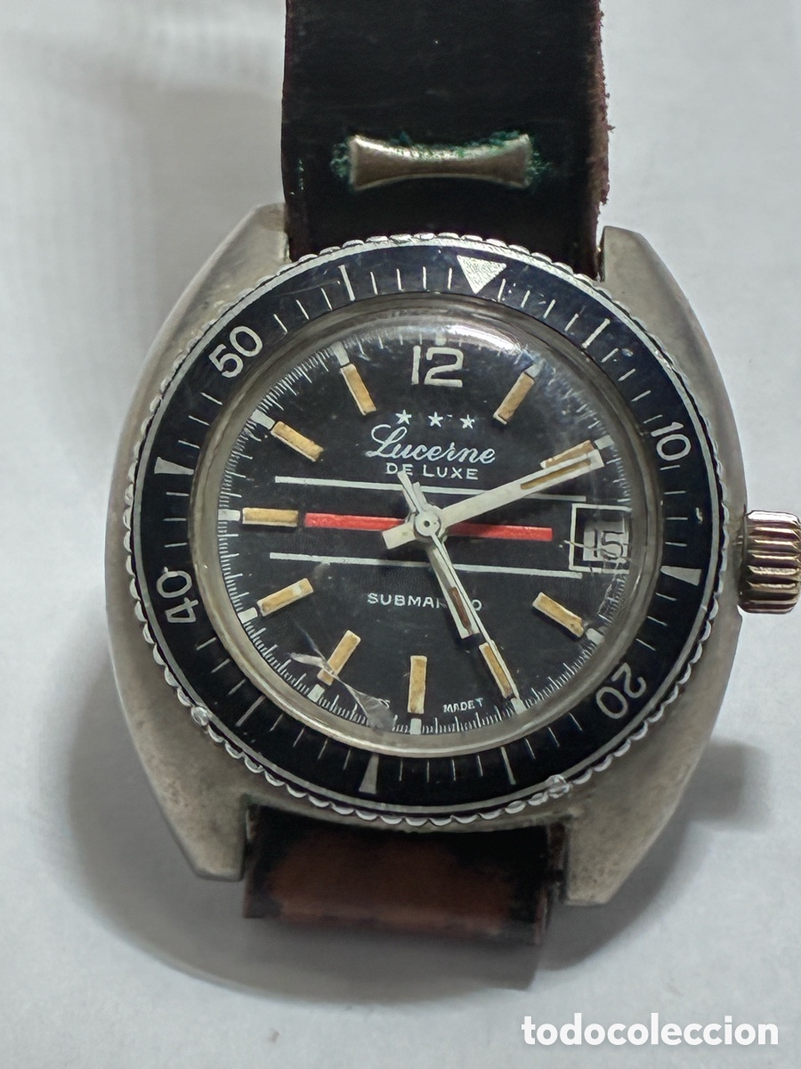 Relojes de pulsera: Reloj Lucerne de luxe submarino carga manual