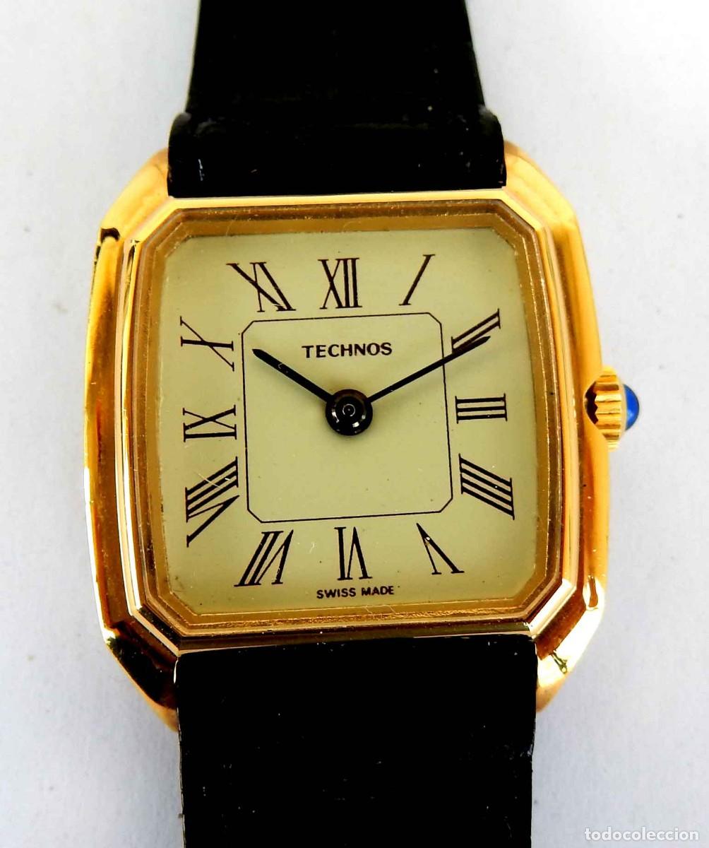 Relojes de pulsera: Reloj TECHNOS - Swiss - se&ntilde;ora - vintage - cuerda - NOS