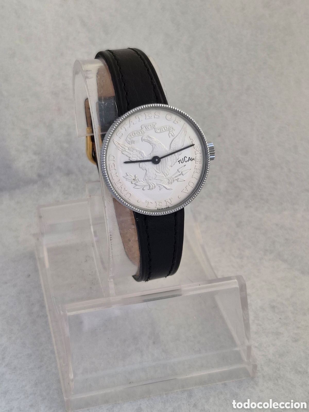 Relojes de pulsera: Reloj moneda TUCAH mecanico STATES OS AMERICA TEN UNITED