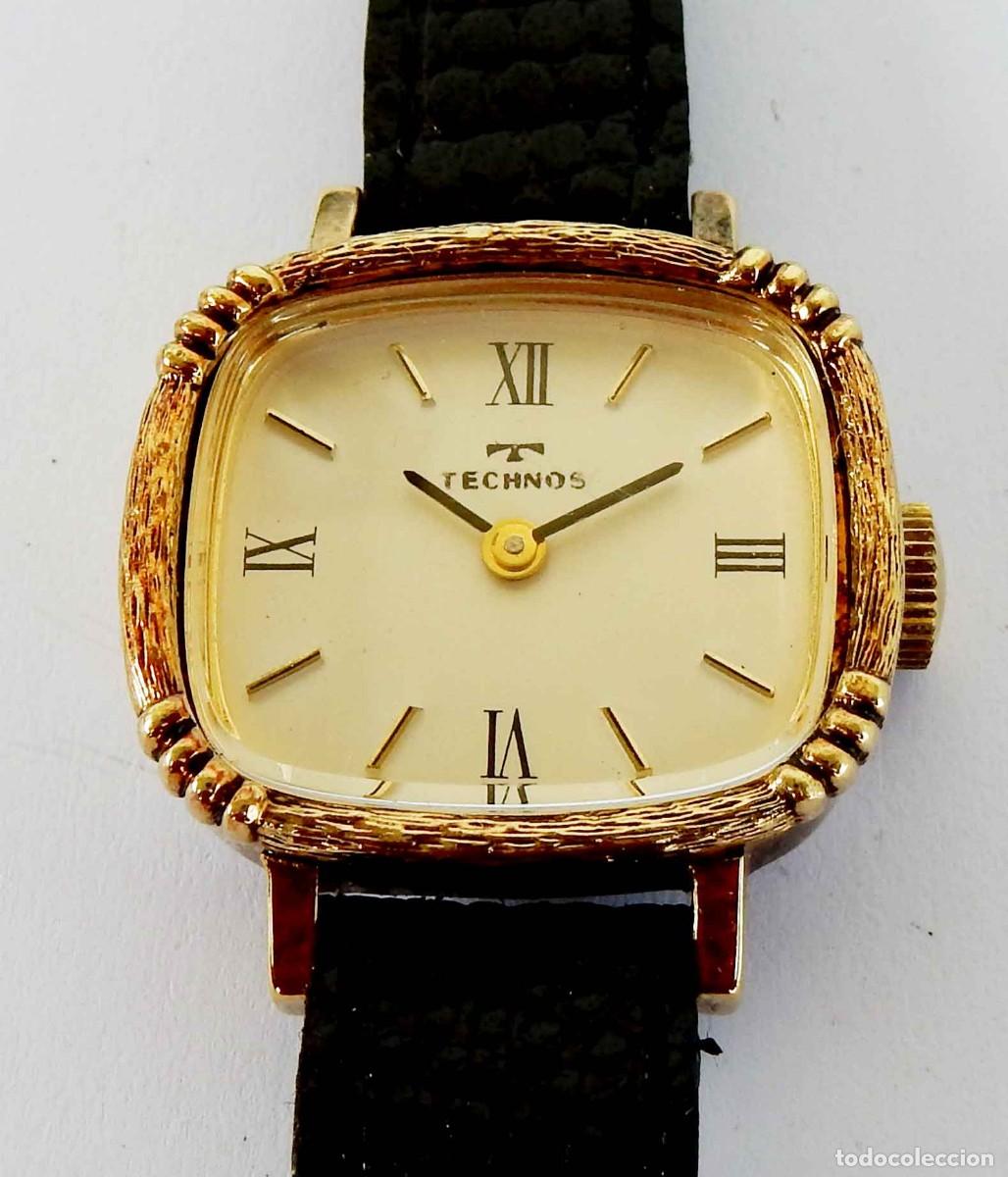 Relojes de pulsera: Reloj TECHNOS - Swiss - se&ntilde;ora - vintage - cuerda - NOS