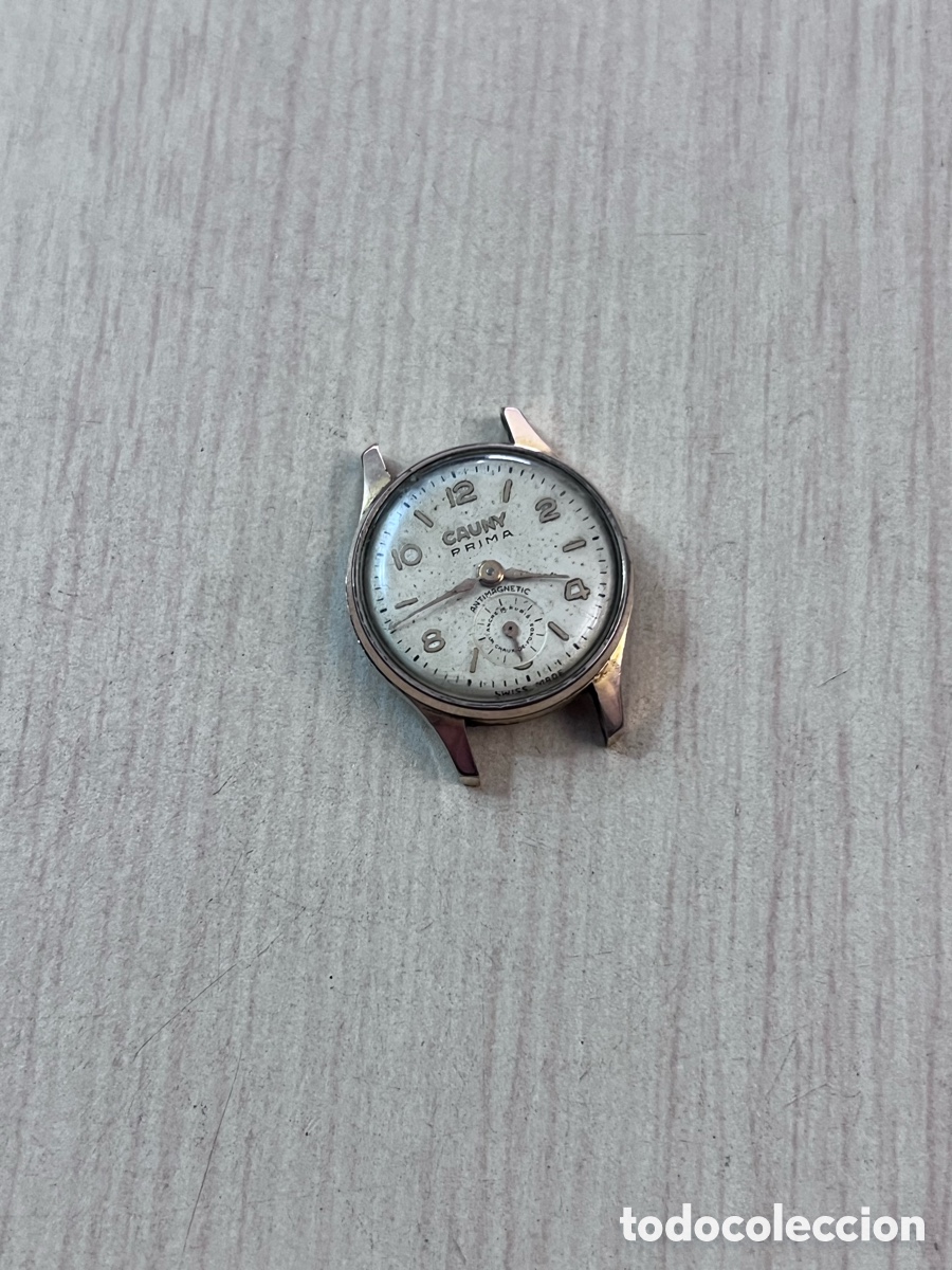 Relojes de pulsera: ✅ Reloj CAUNY PRIMA chapado en oro carga manual