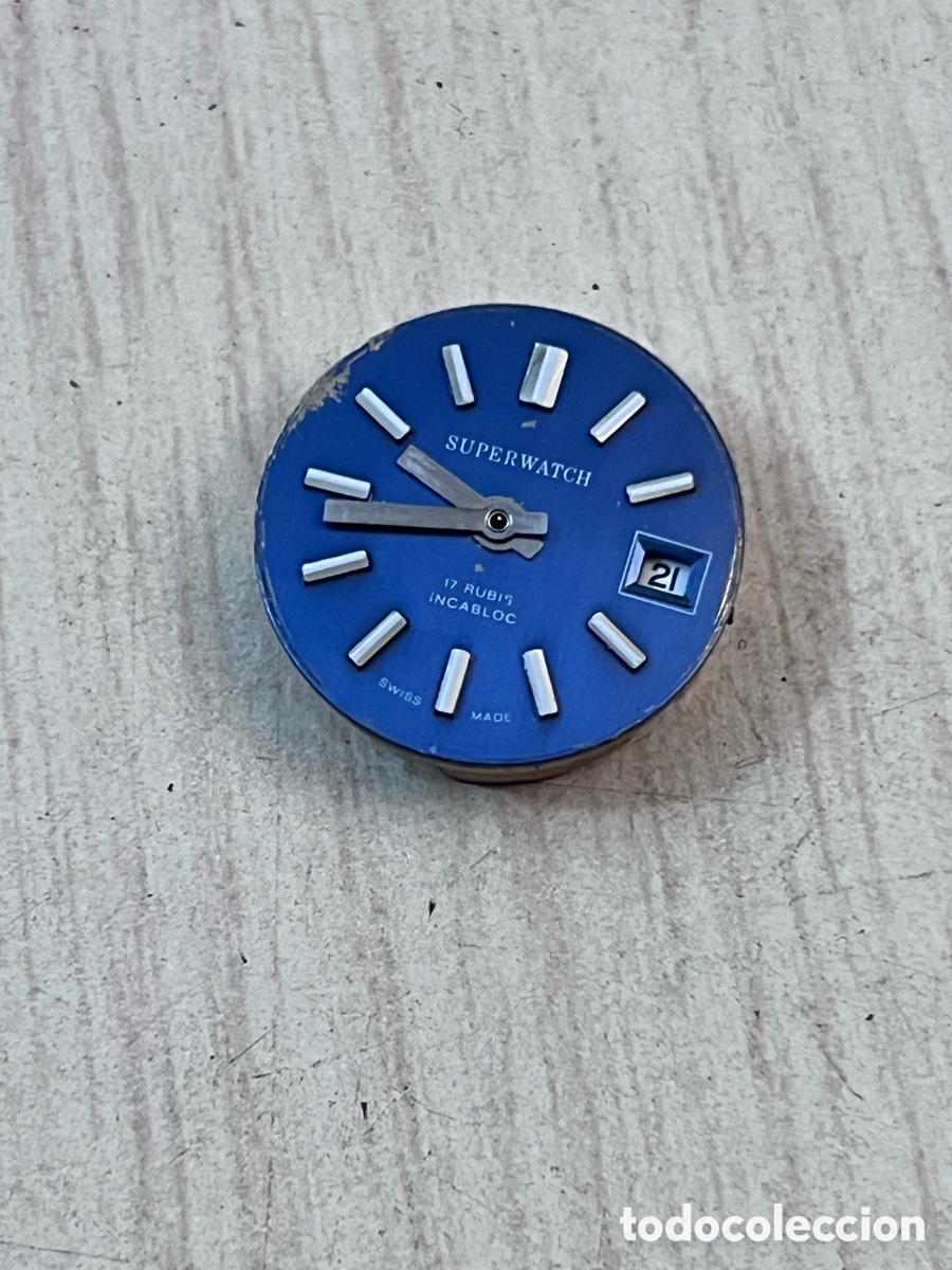 Relojes de pulsera: ✅ maquinaria reloj SUPERWATCH Calendario 16 Rubis