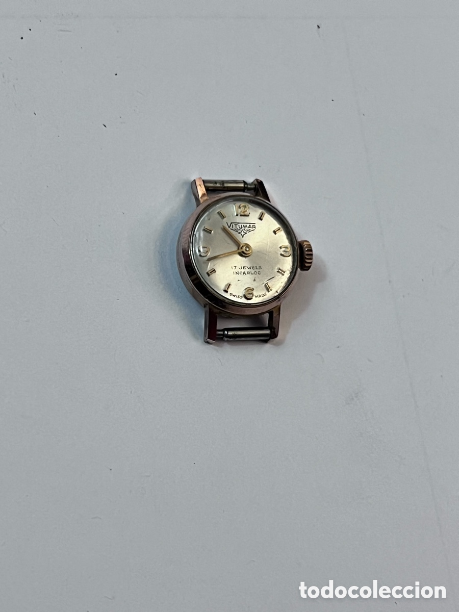 Relojes de pulsera: ✅ reloj VITUMAR chapado en oro carga manual