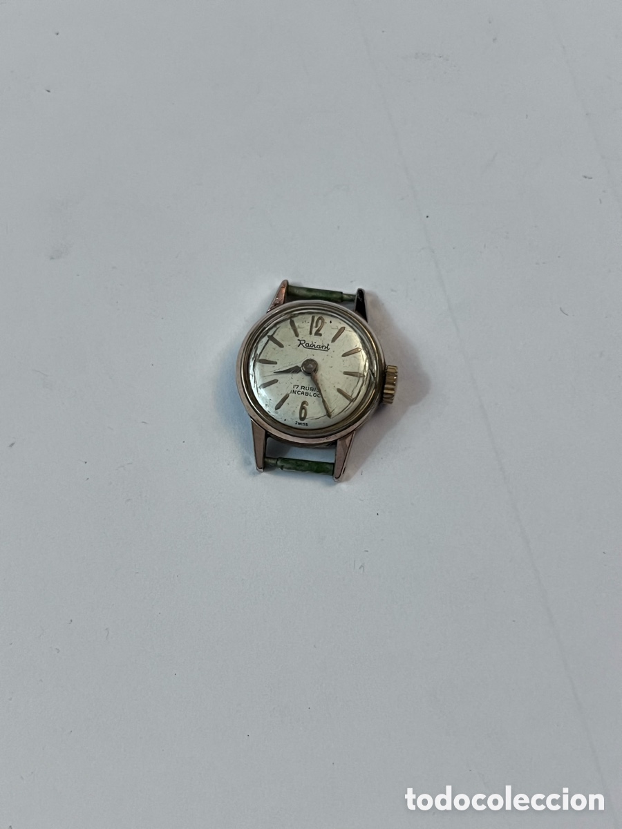 Relojes de pulsera: ✅ reloj Radiant chapado en oro carga manual